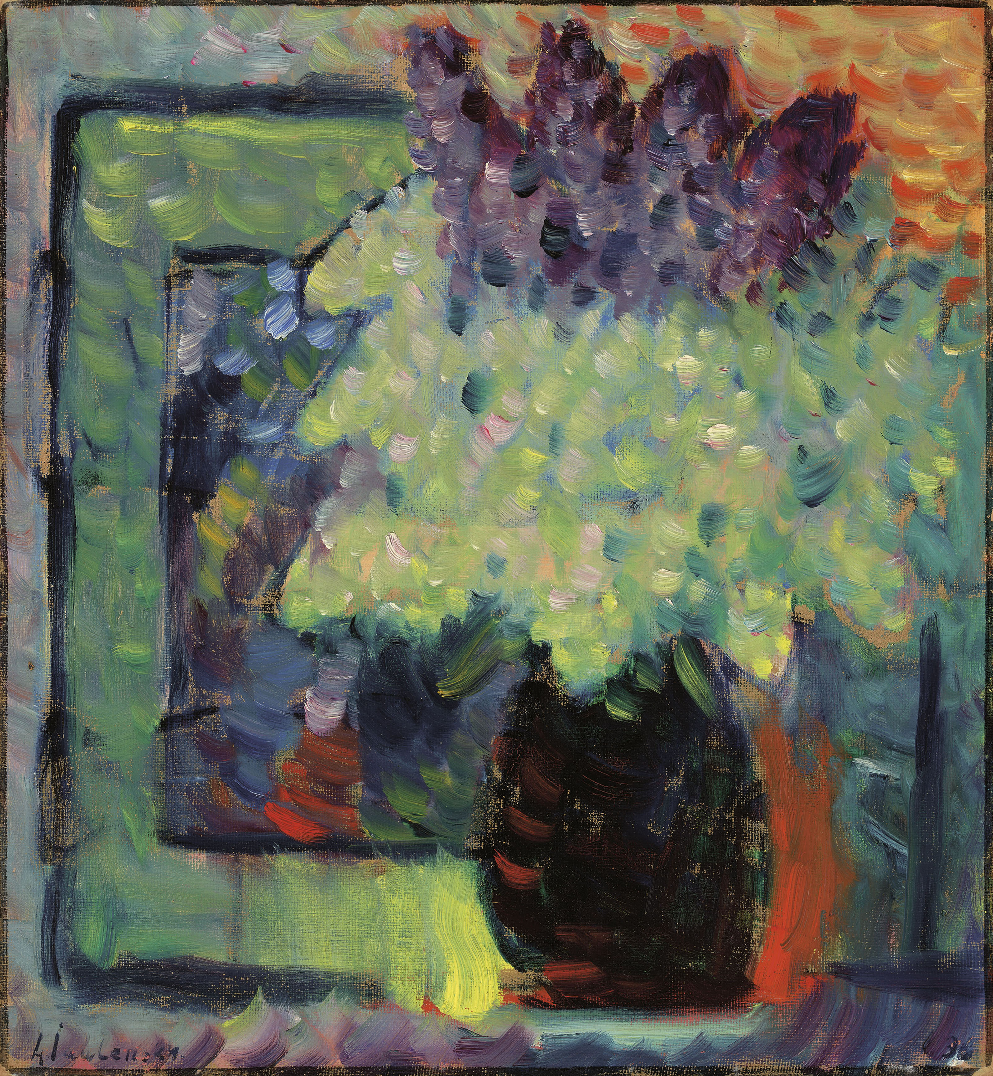 Alexej von Jawlensky — Гроссес Стиллебен (Флидерштраусс в вазе)