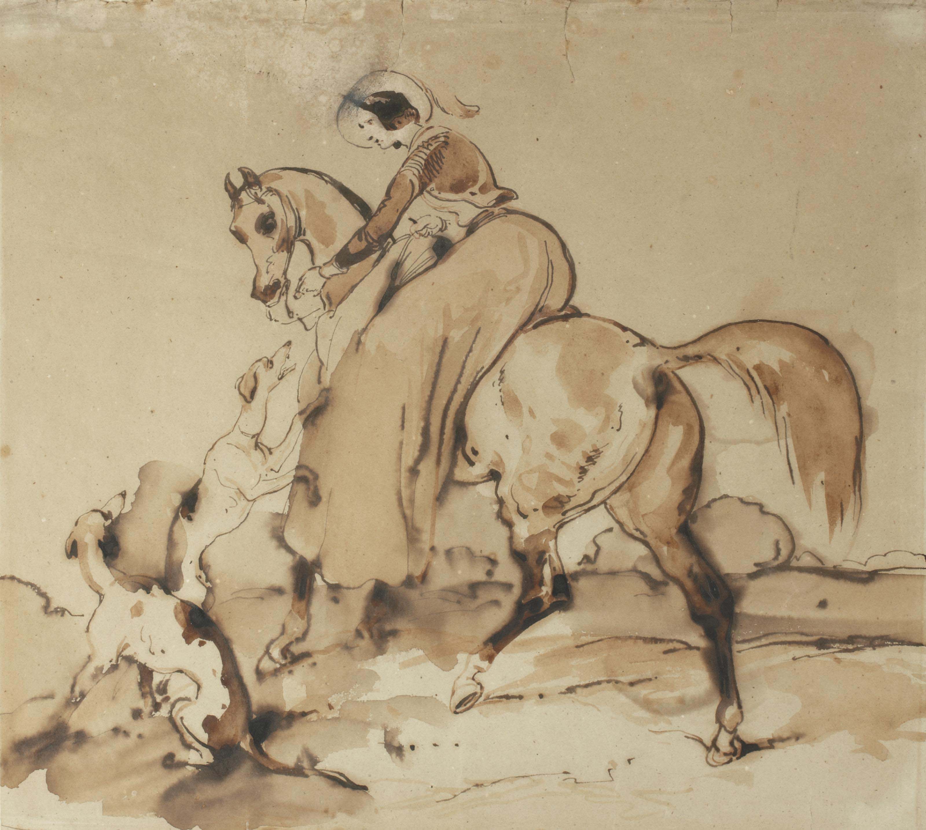 Alfred De Dreux — Одна амазонка