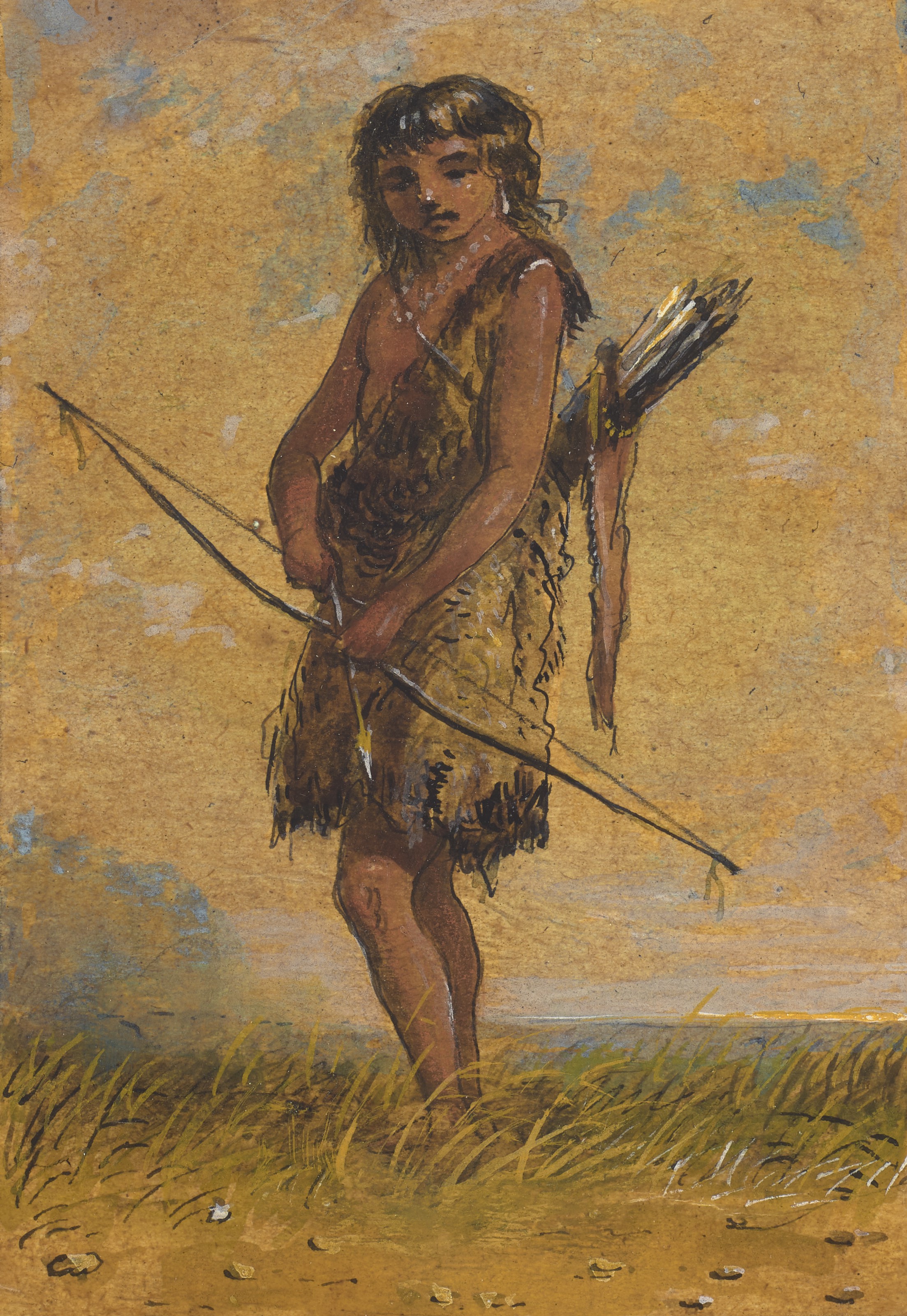 Alfred Jacob Miller — Индийский мальчик