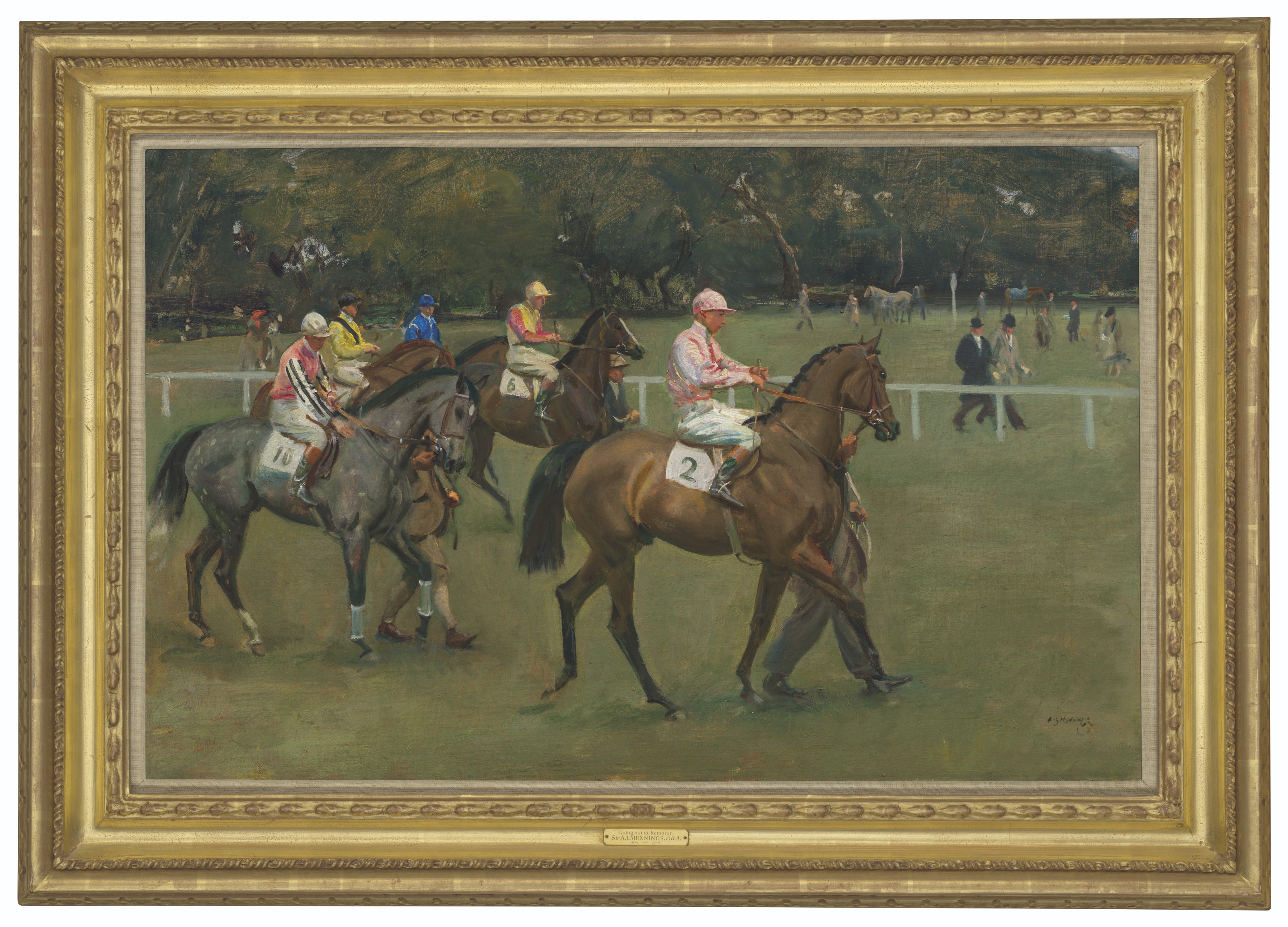 Alfred James Munnings — Встречаемся в Кемптоне, изображение 2