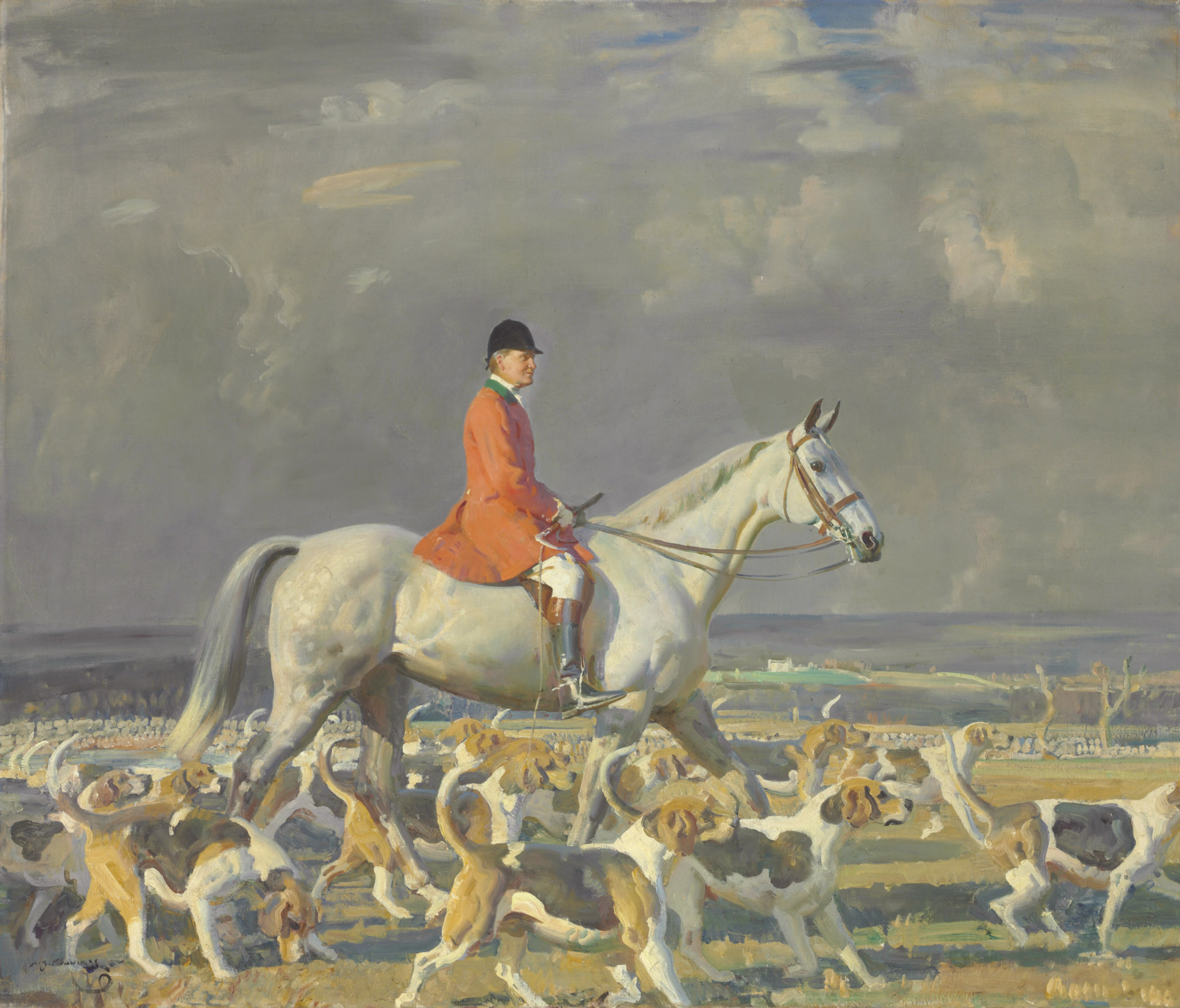 Alfred James Munnings — Ф.Х. Принс и гончие Пау