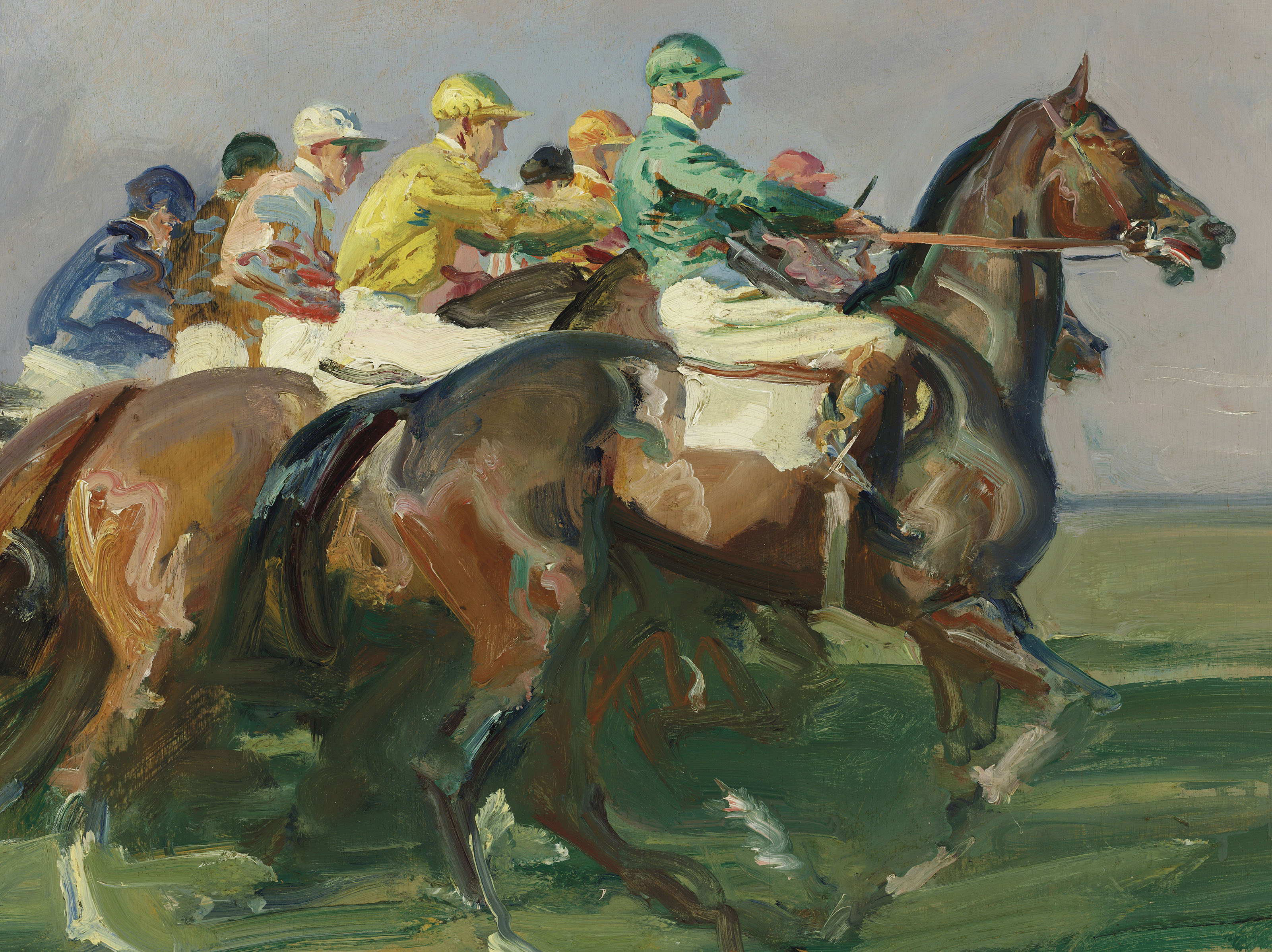 Alfred James Munnings — Начало работы в Ньюмаркете, изображение 2