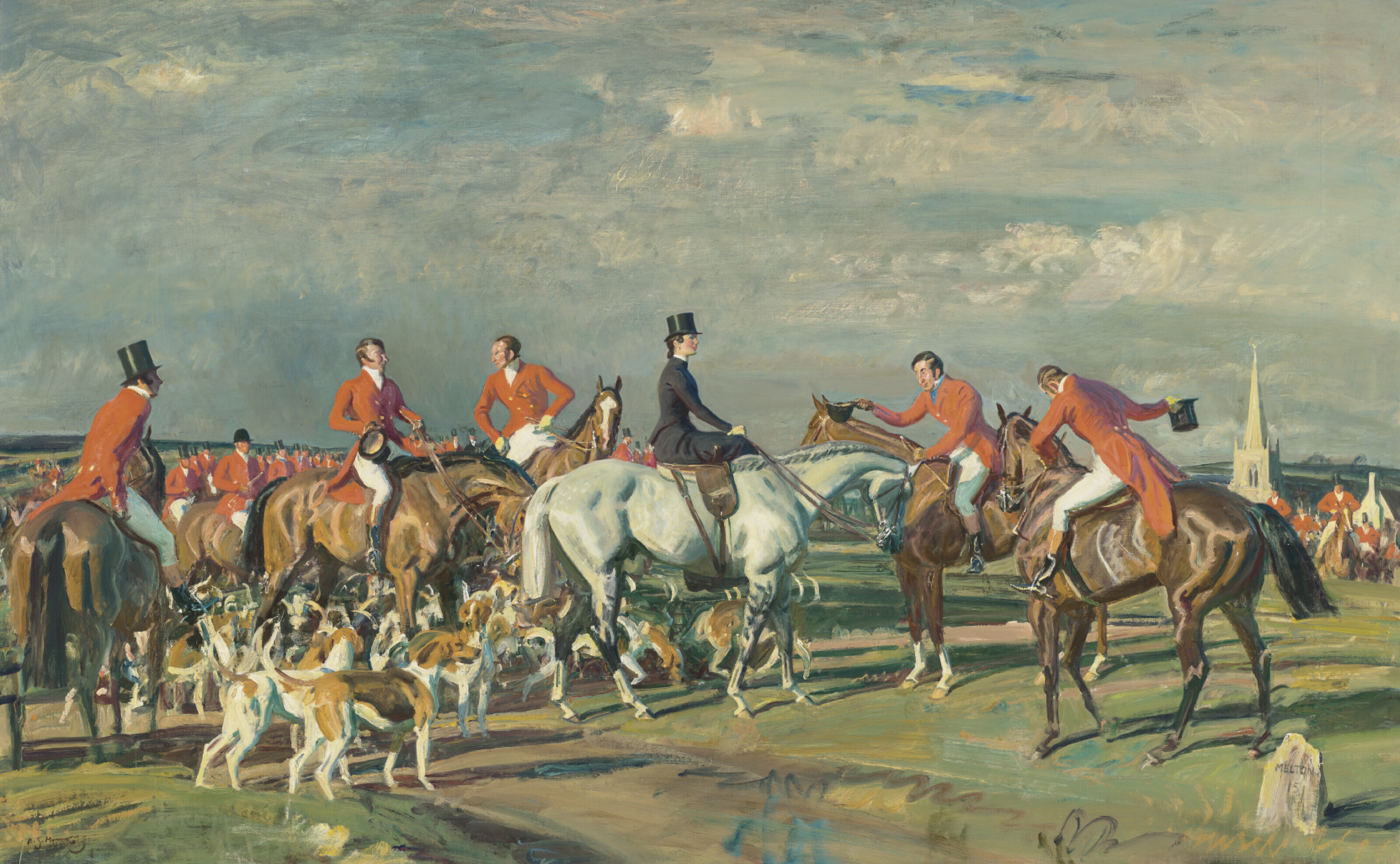 Alfred James Munnings — Кто эта дама?; и два исследования, изображение 1
