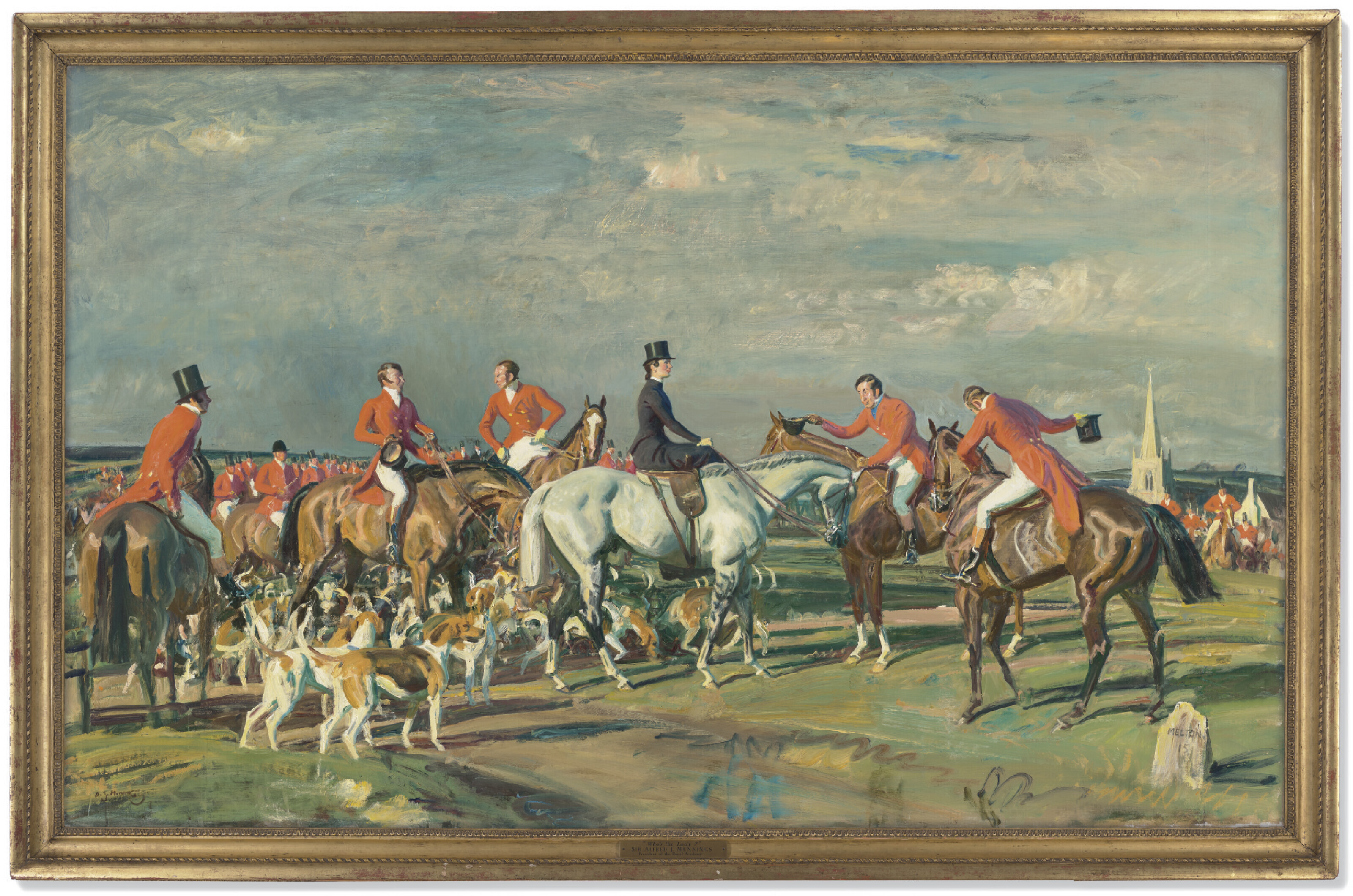 Alfred James Munnings — Кто эта дама?; и два исследования, изображение 4