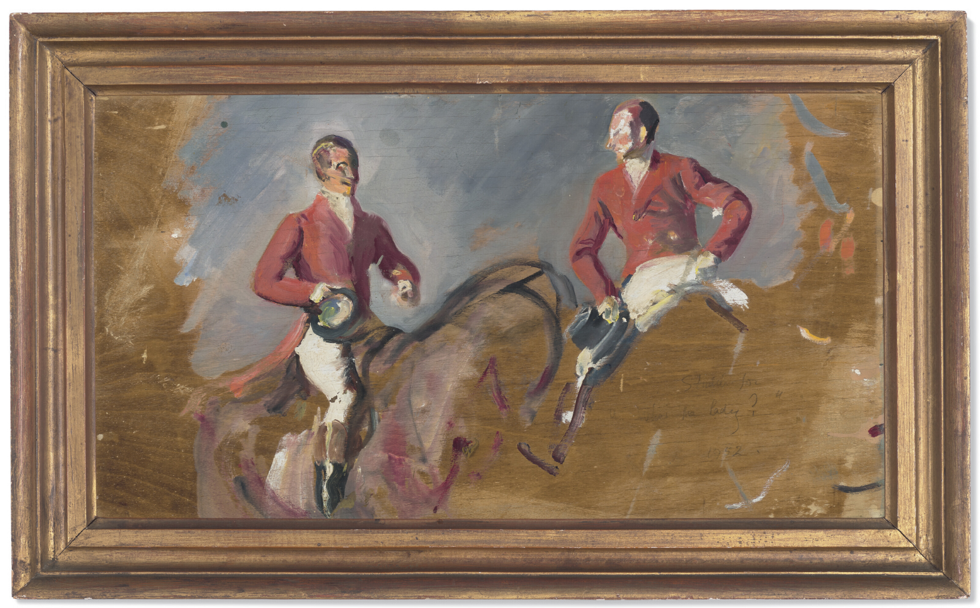 Alfred James Munnings — Кто эта дама?; и два исследования, изображение 6