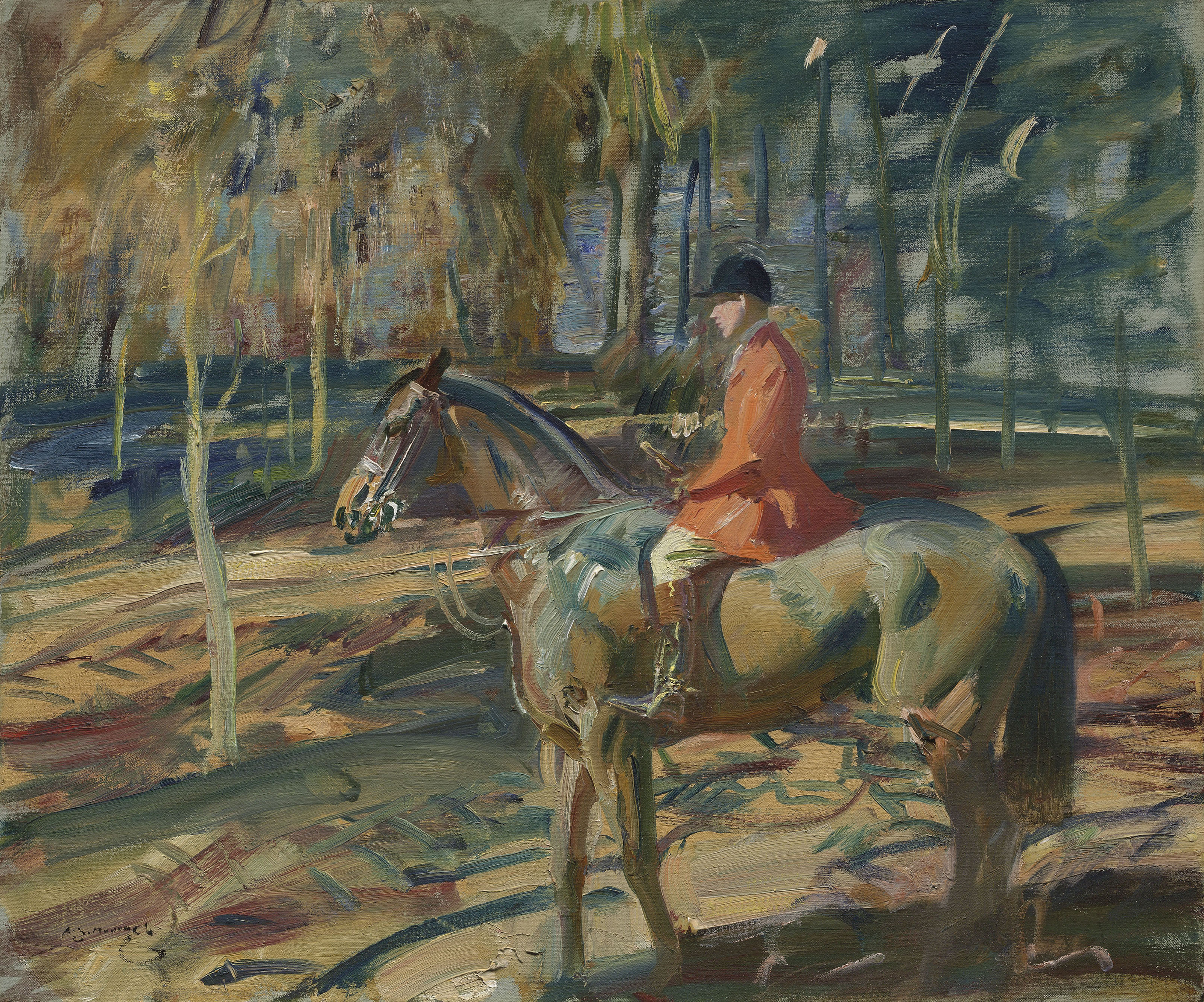 Alfred James Munnings — Зимнее солнце: охотник под прикрытием