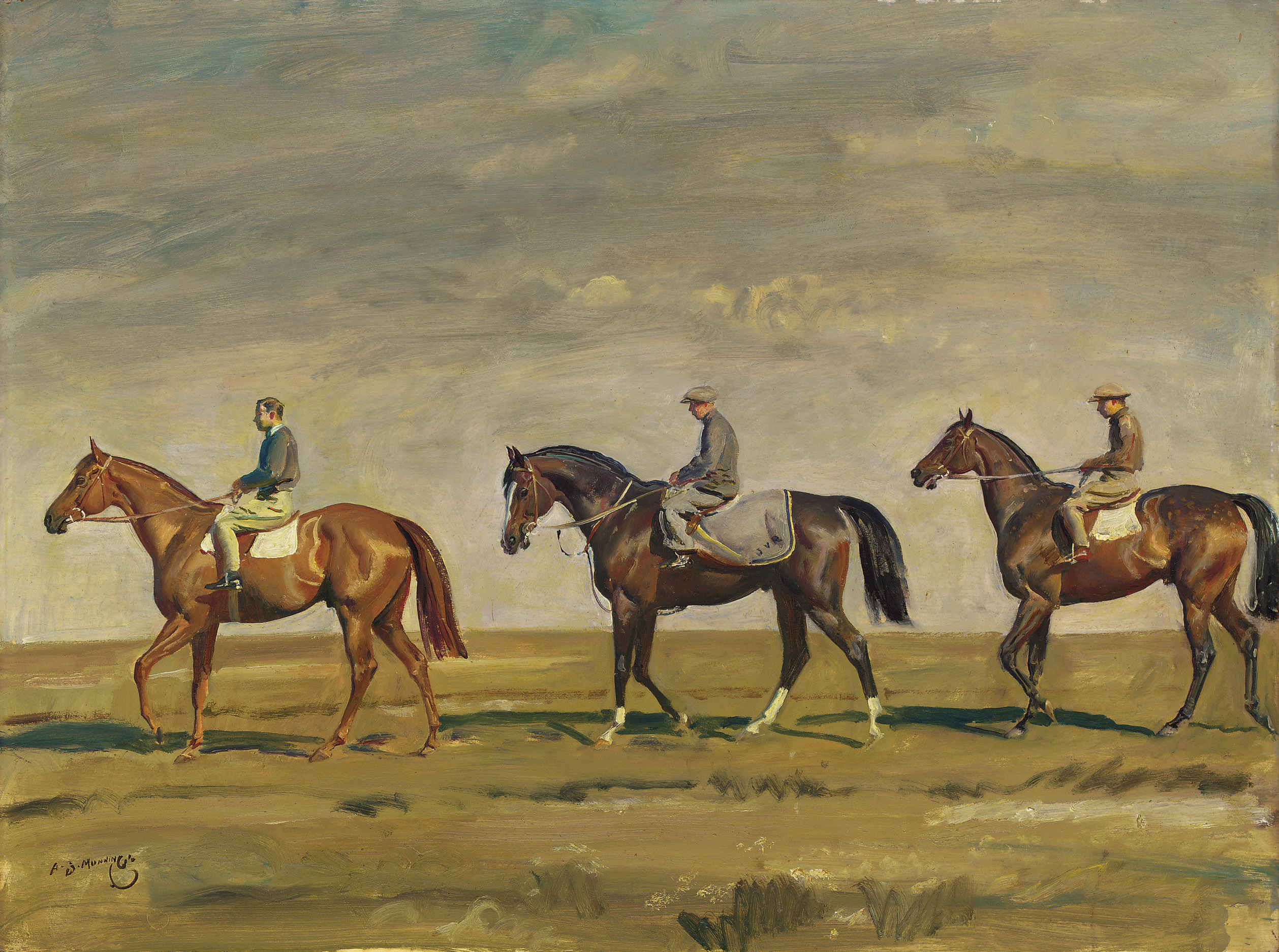 Alfred James Munnings — На тренировке