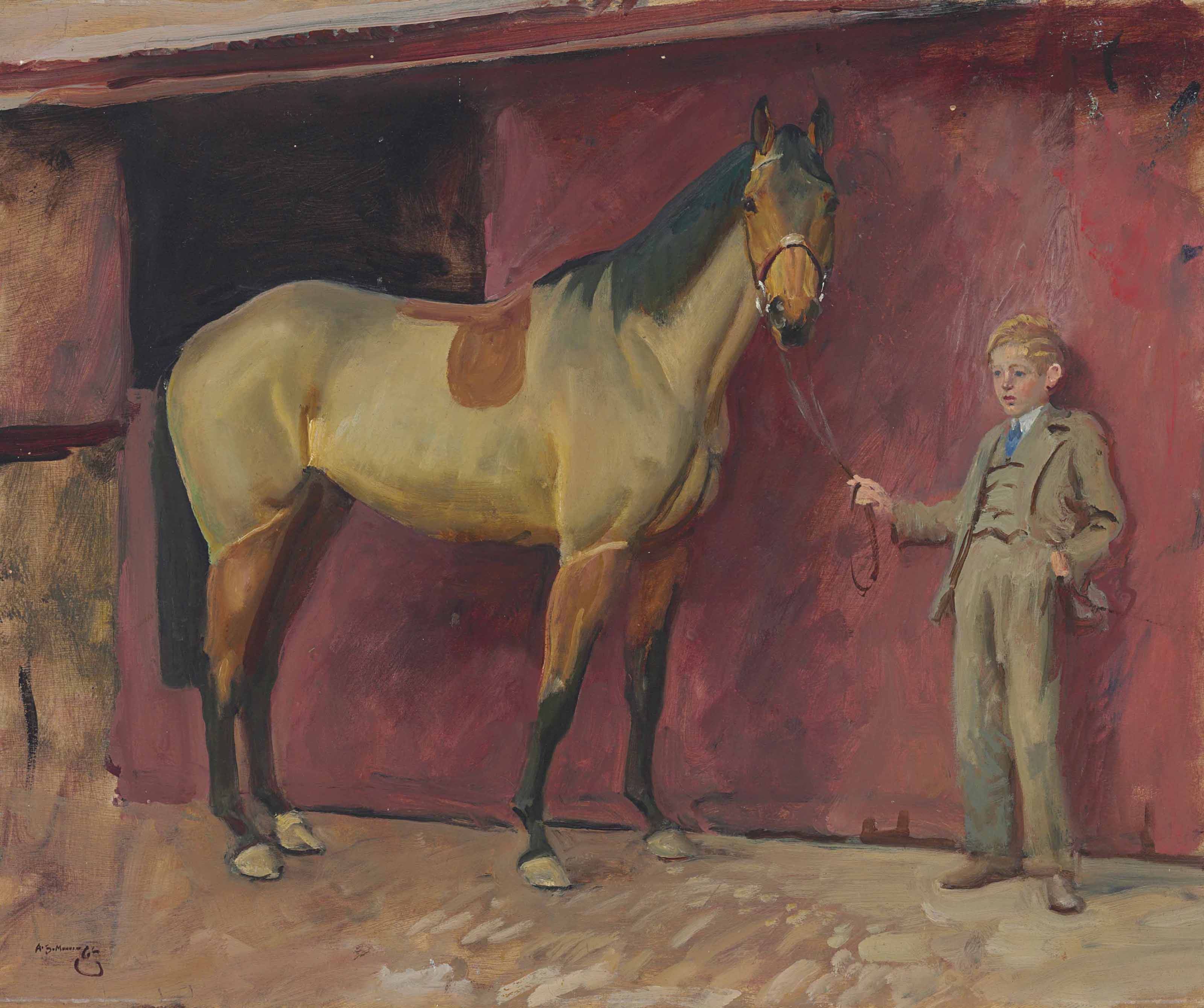 Alfred James Munnings — Моя лошадь "Анархист"