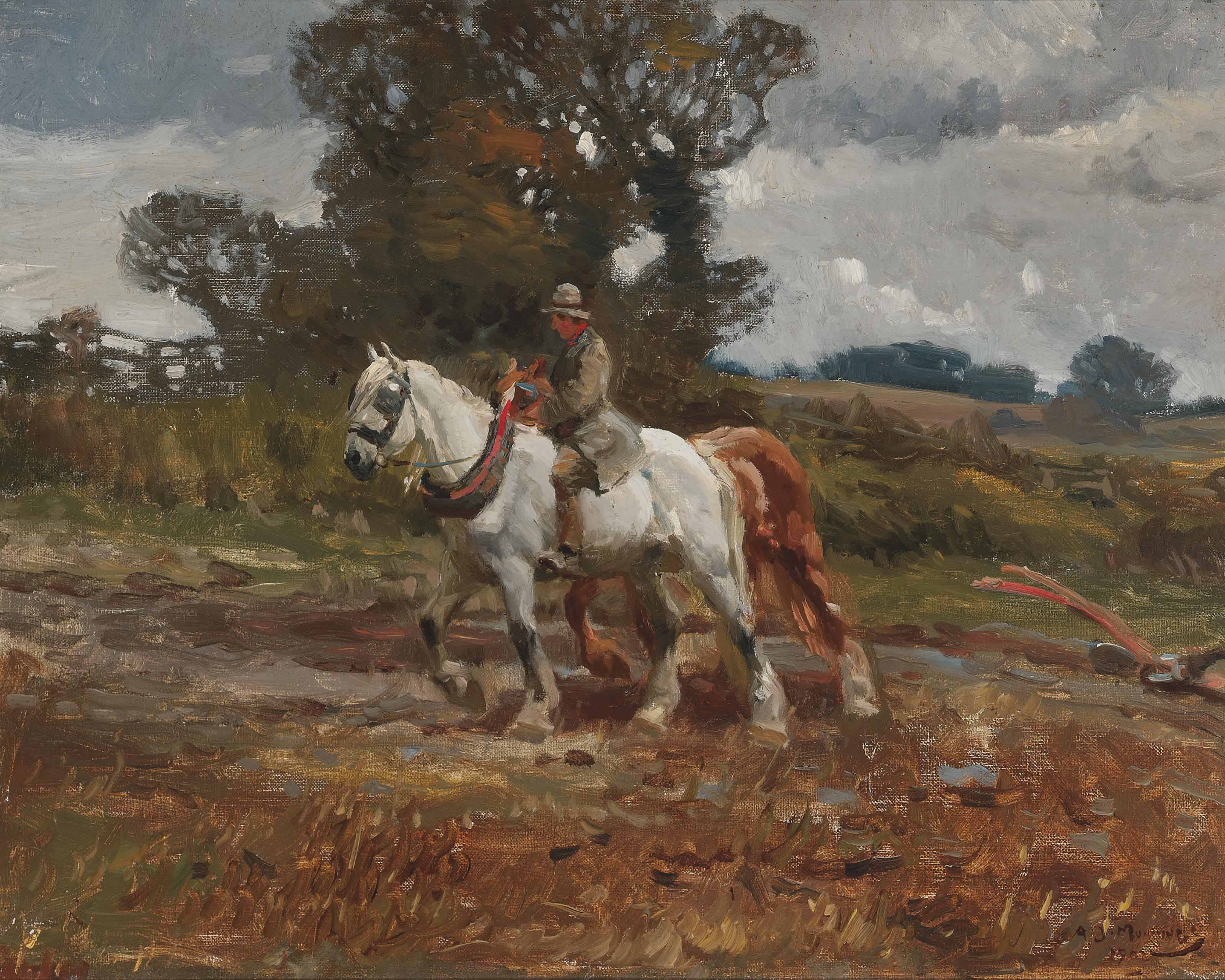Alfred James Munnings — Возвращение домой перед бурей