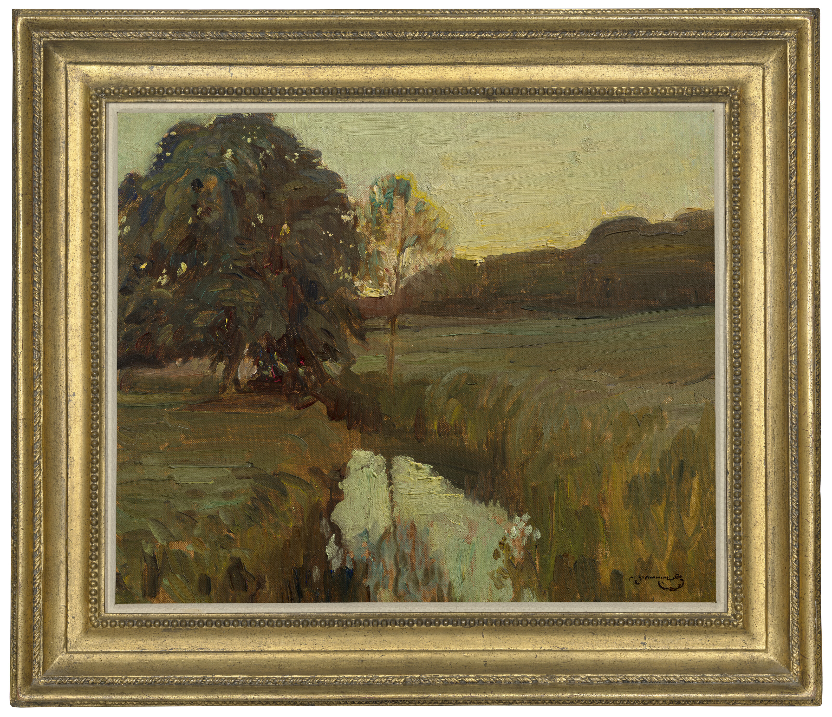 Alfred James Munnings — Речной пейзаж, изображение 2