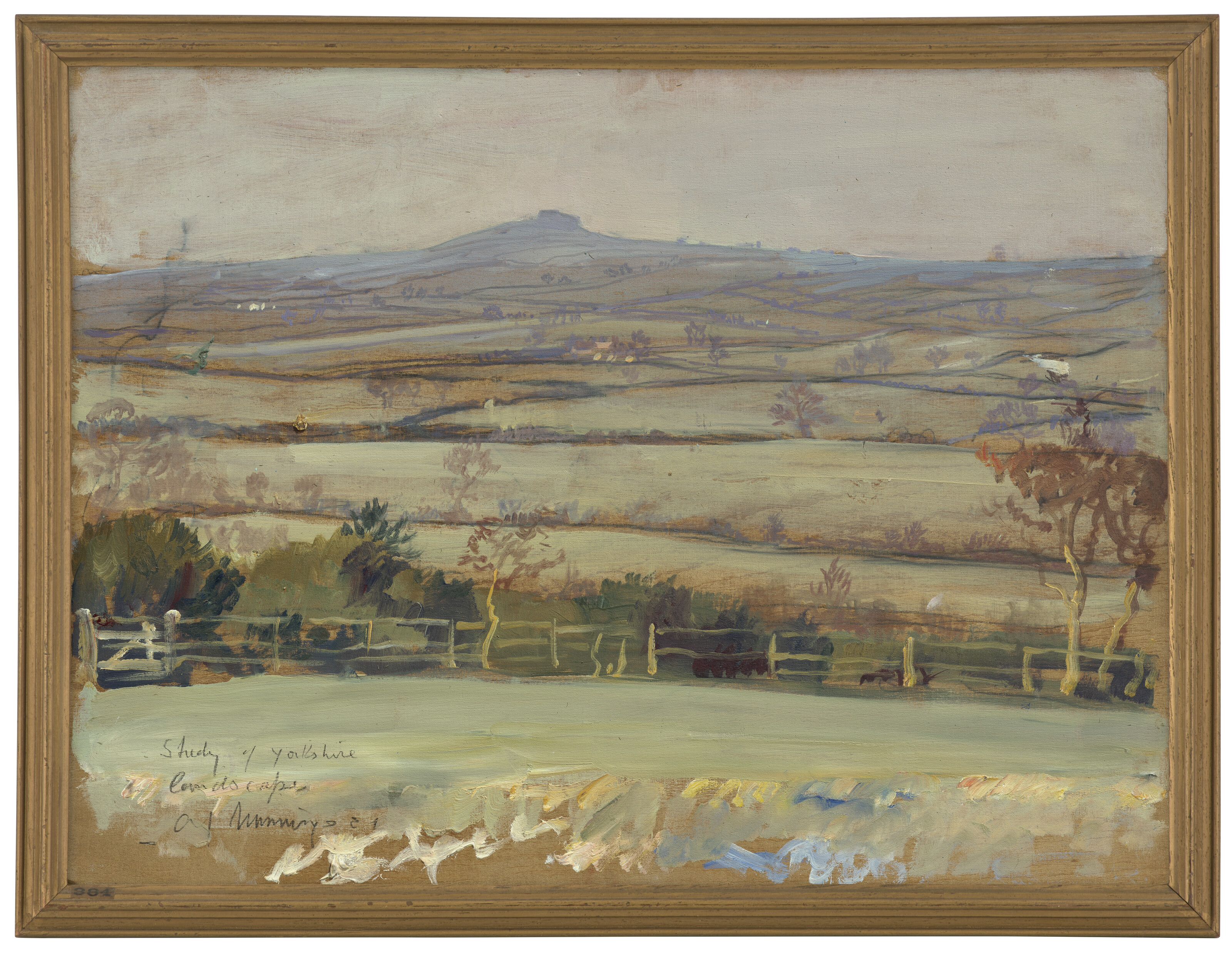 Alfred James Munnings — Изучение йоркширского пейзажа