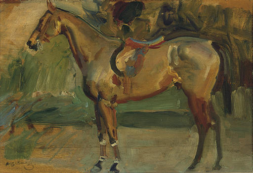 Alfred James Munnings — Этюд "Сладкая горечь", "Охотник миссис Гарри Ла Монтань"