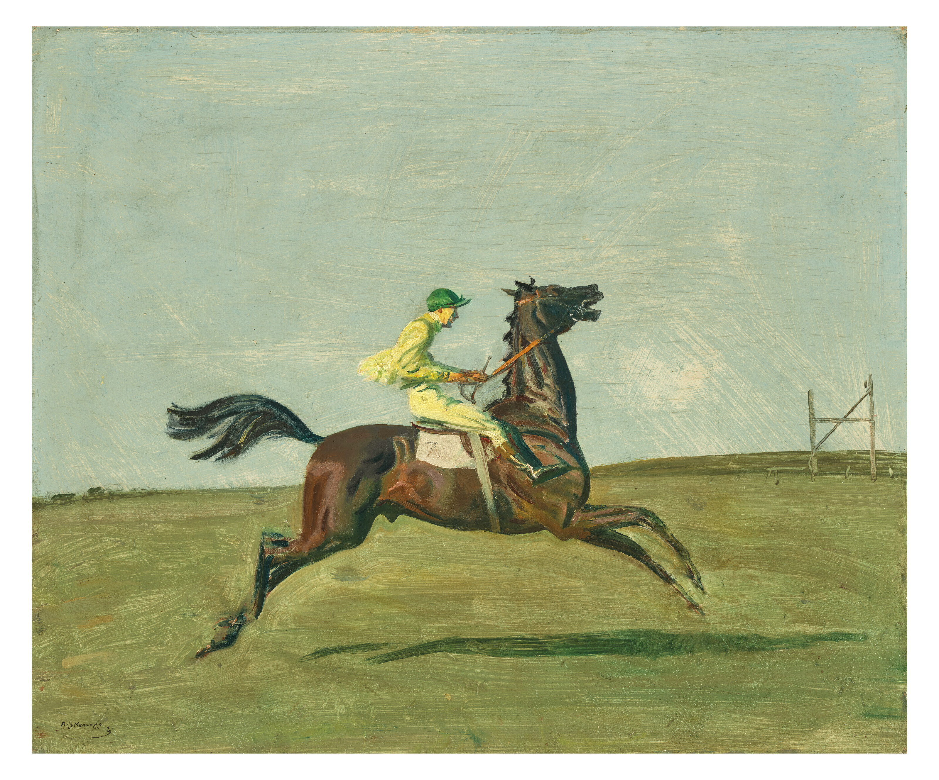 Alfred James Munnings — Инцидент с беглецом в Ньюмаркете