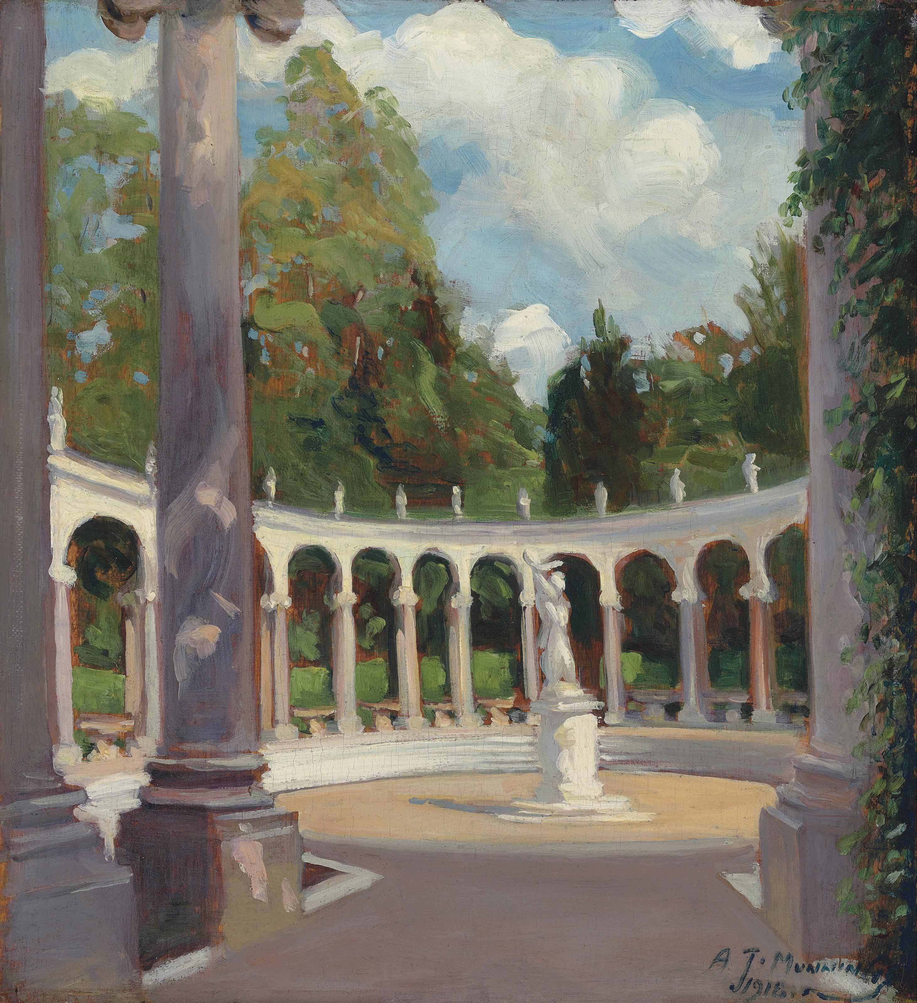Alfred James Munnings — Колоннада Версаля