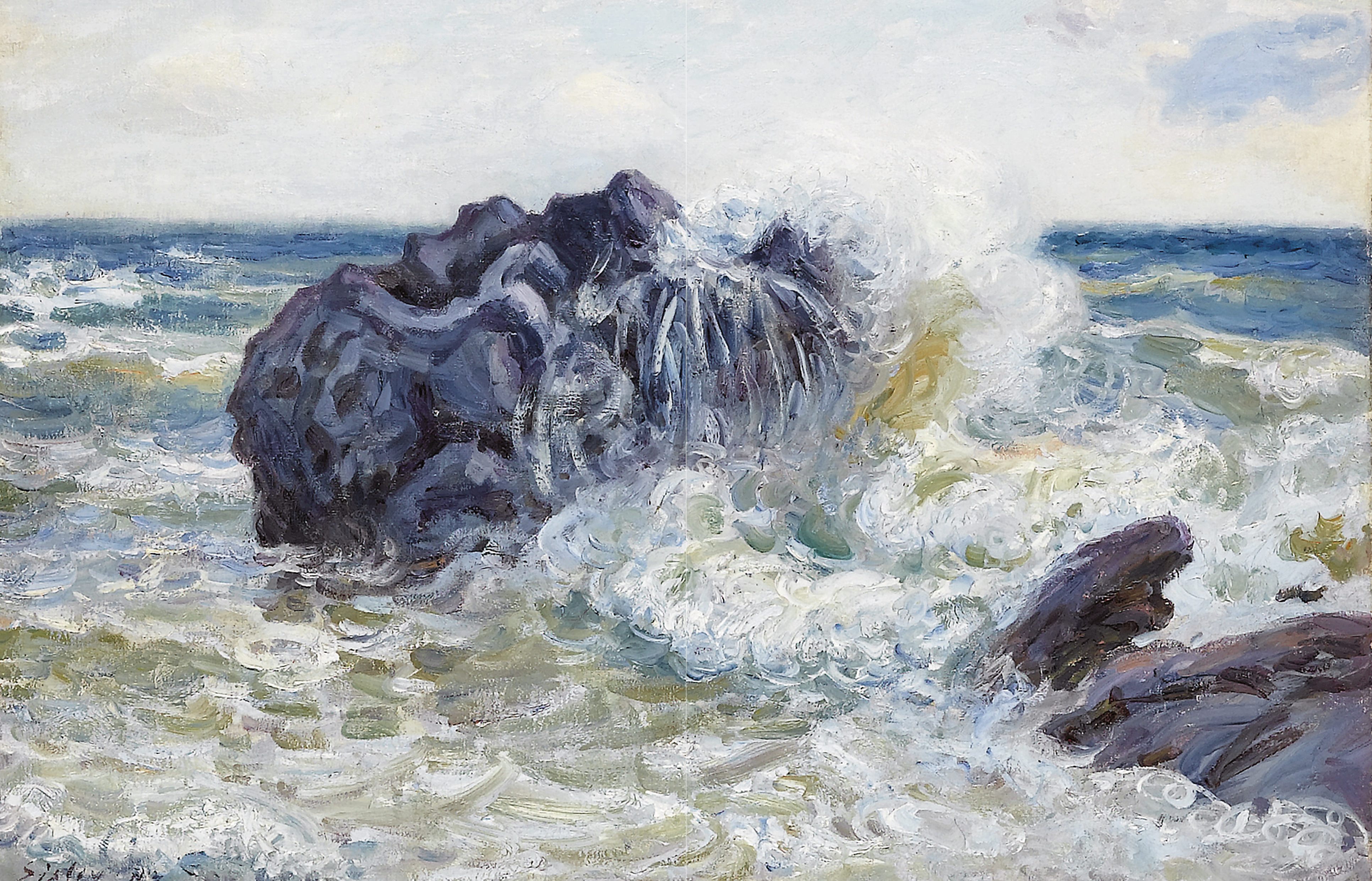 Alfred Sisley — Ла-Ваугль, залив Ленгланд (Pays de Galles)