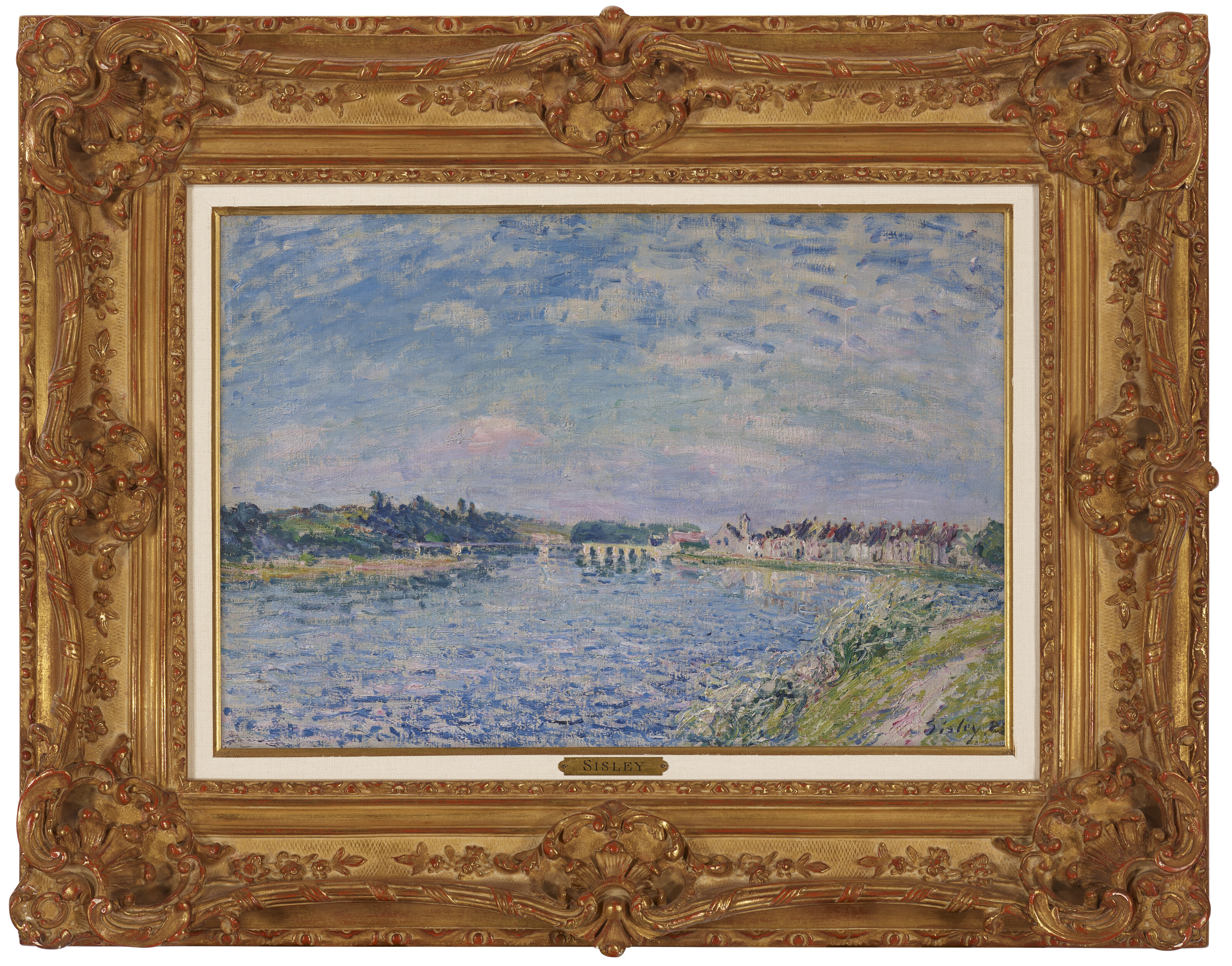 Alfred Sisley — Сена у Сент-Маммеса, званый вечер, изображение 3