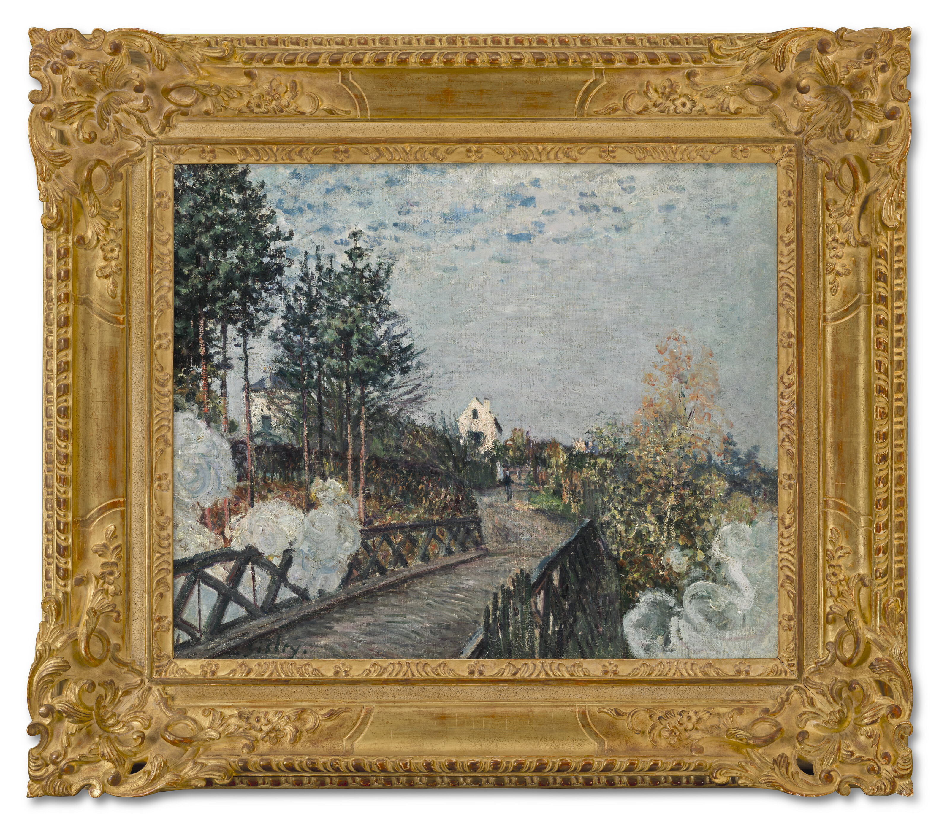 Alfred Sisley — Ле-пон-дю-шемин-де-фер, изображение 2