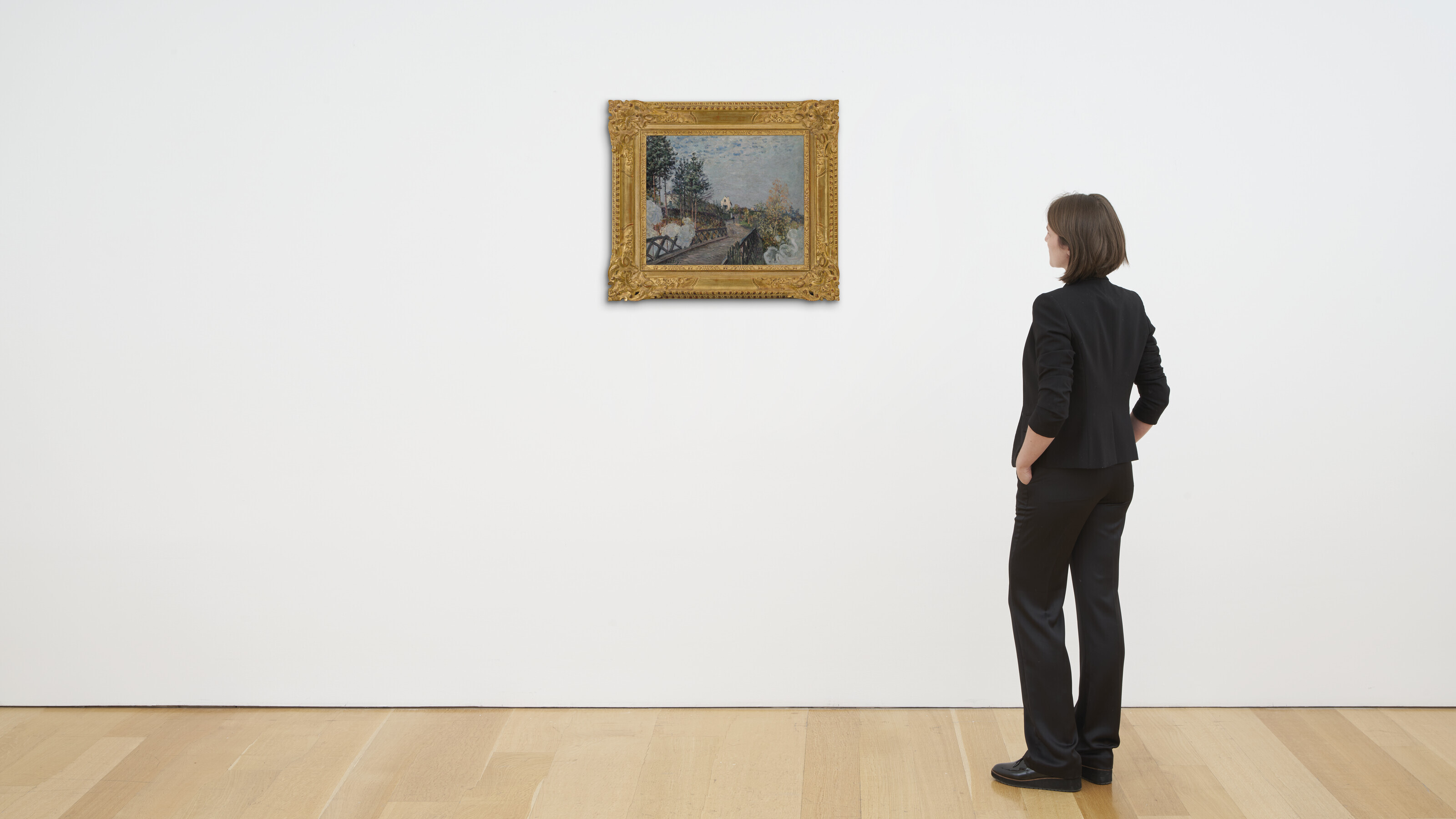 Alfred Sisley — Ле-пон-дю-шемин-де-фер, изображение 4
