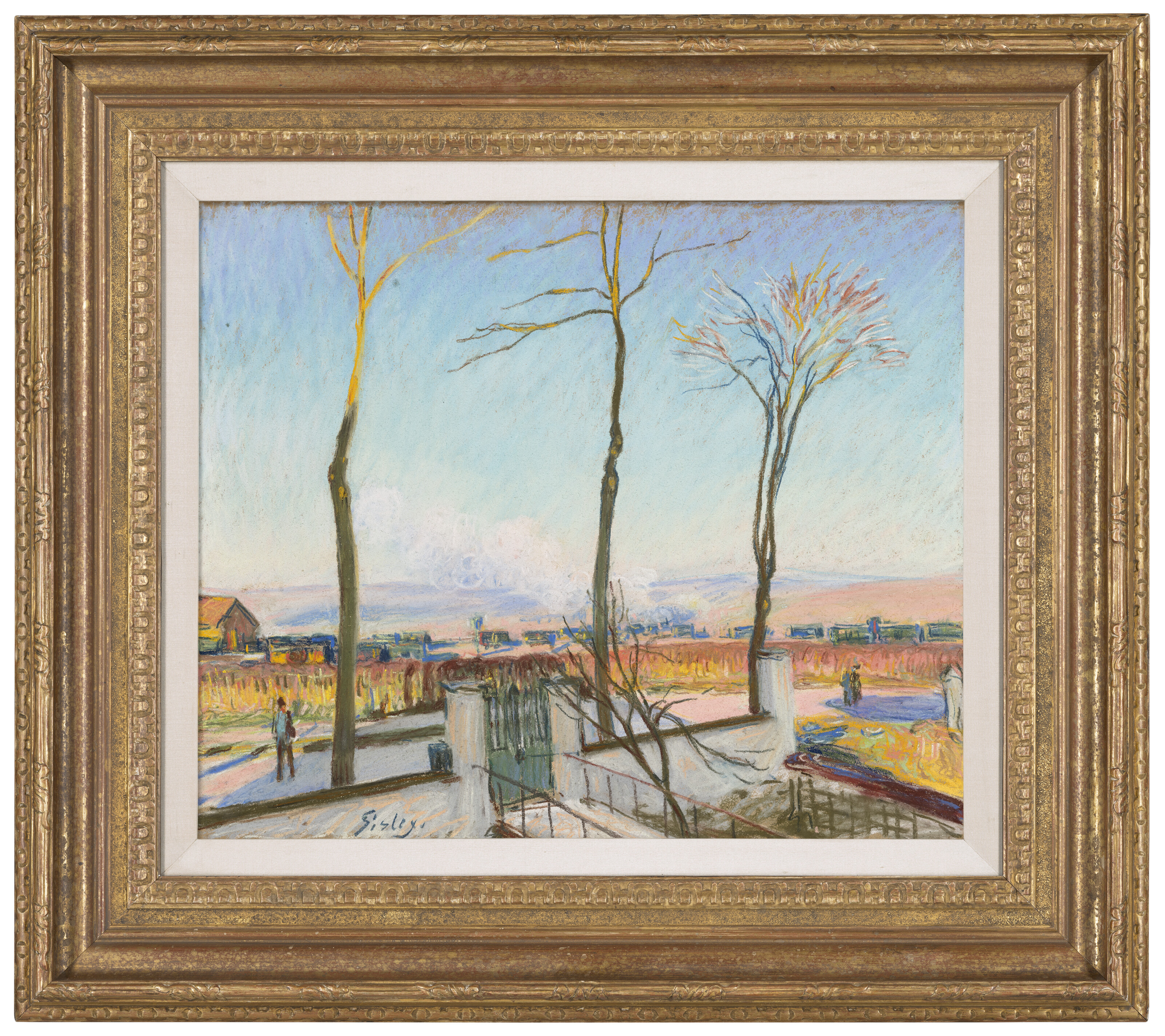 Alfred Sisley — Вокзал Морэ-сюр-Луан, Солей д'Ив, изображение 2