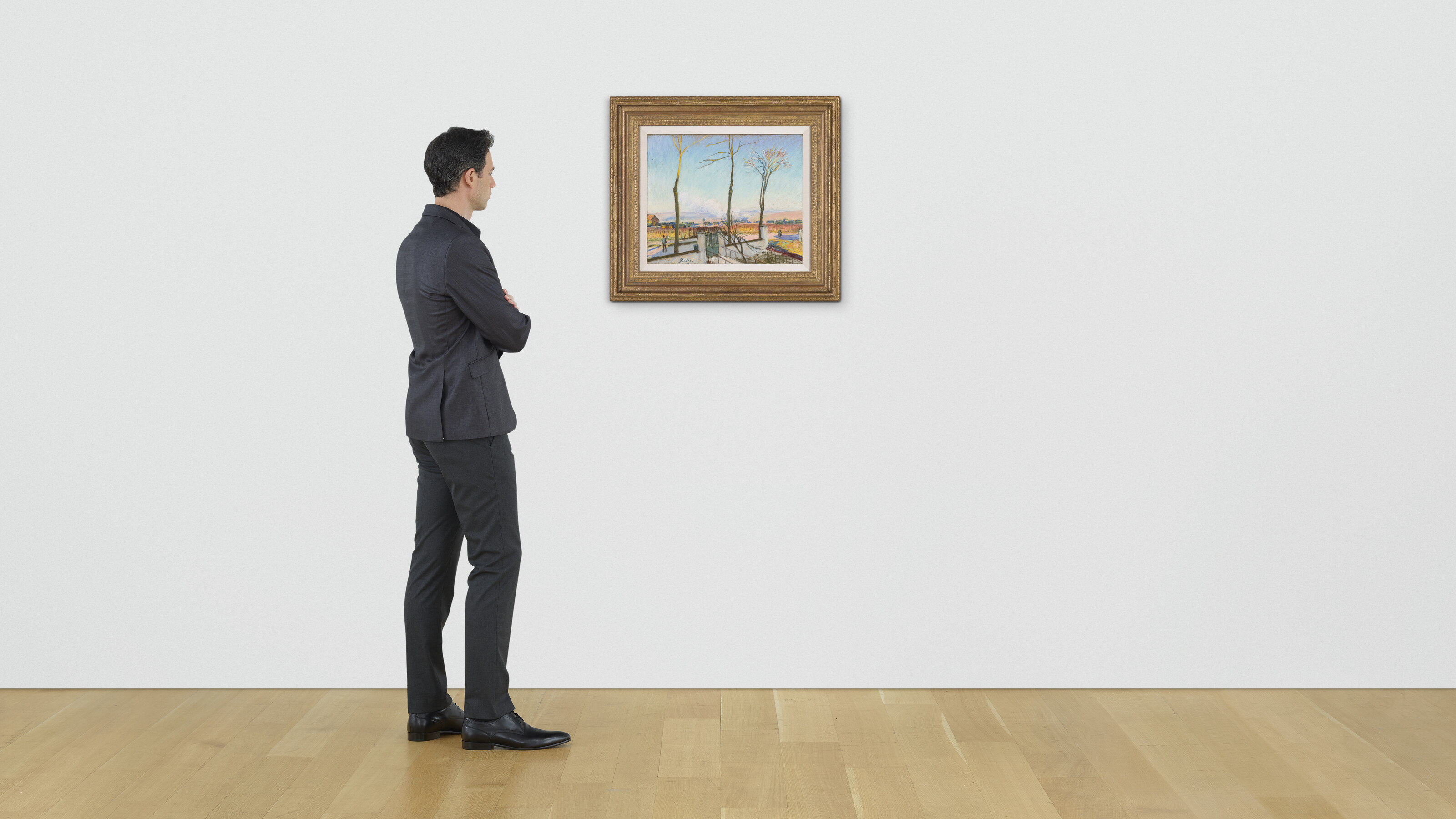 Alfred Sisley — Вокзал Морэ-сюр-Луан, Солей д'Ив, изображение 3