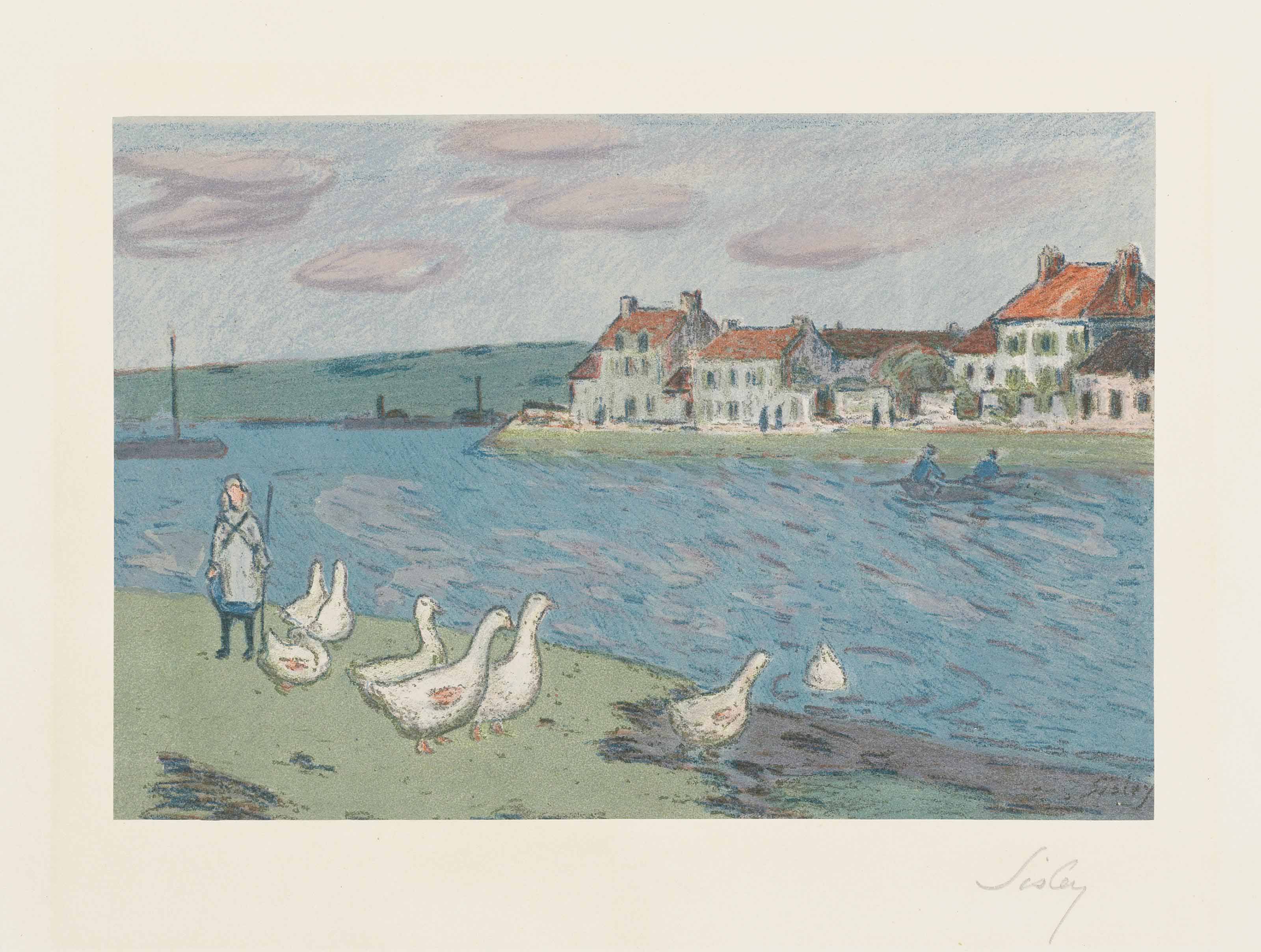 Alfred Sisley — Границы Ривьер - Ле-Ойес