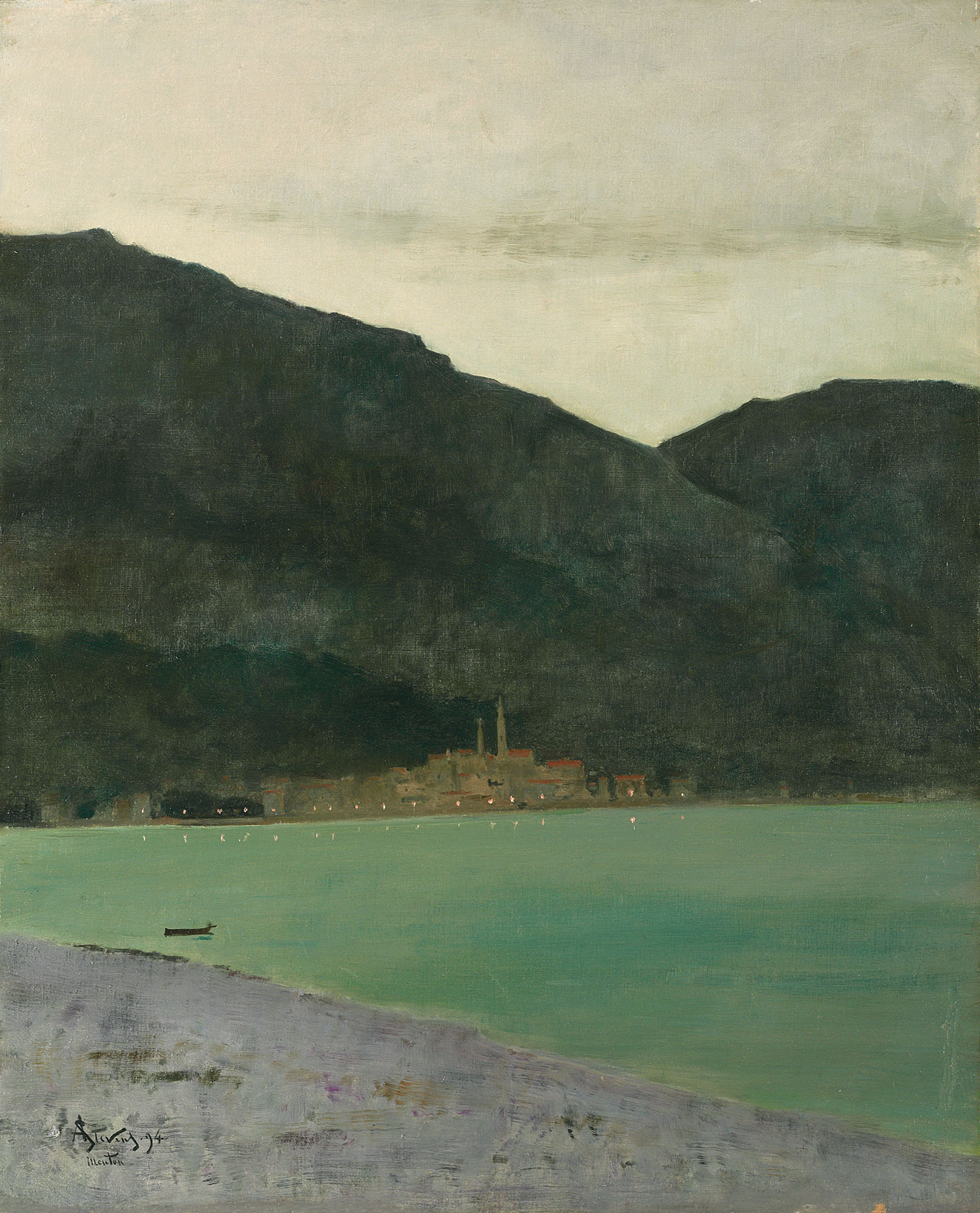 Alfred Stevens — Ментона, преск-ла-нюи, 2-е впечатление