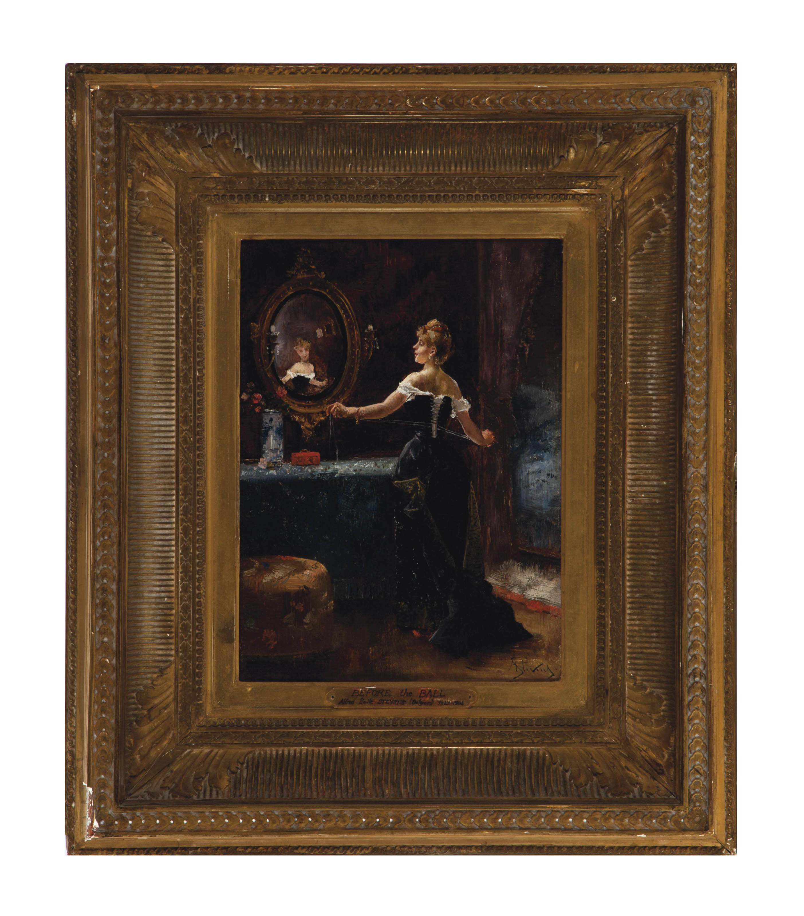 Alfred Stevens — Корсет Le
