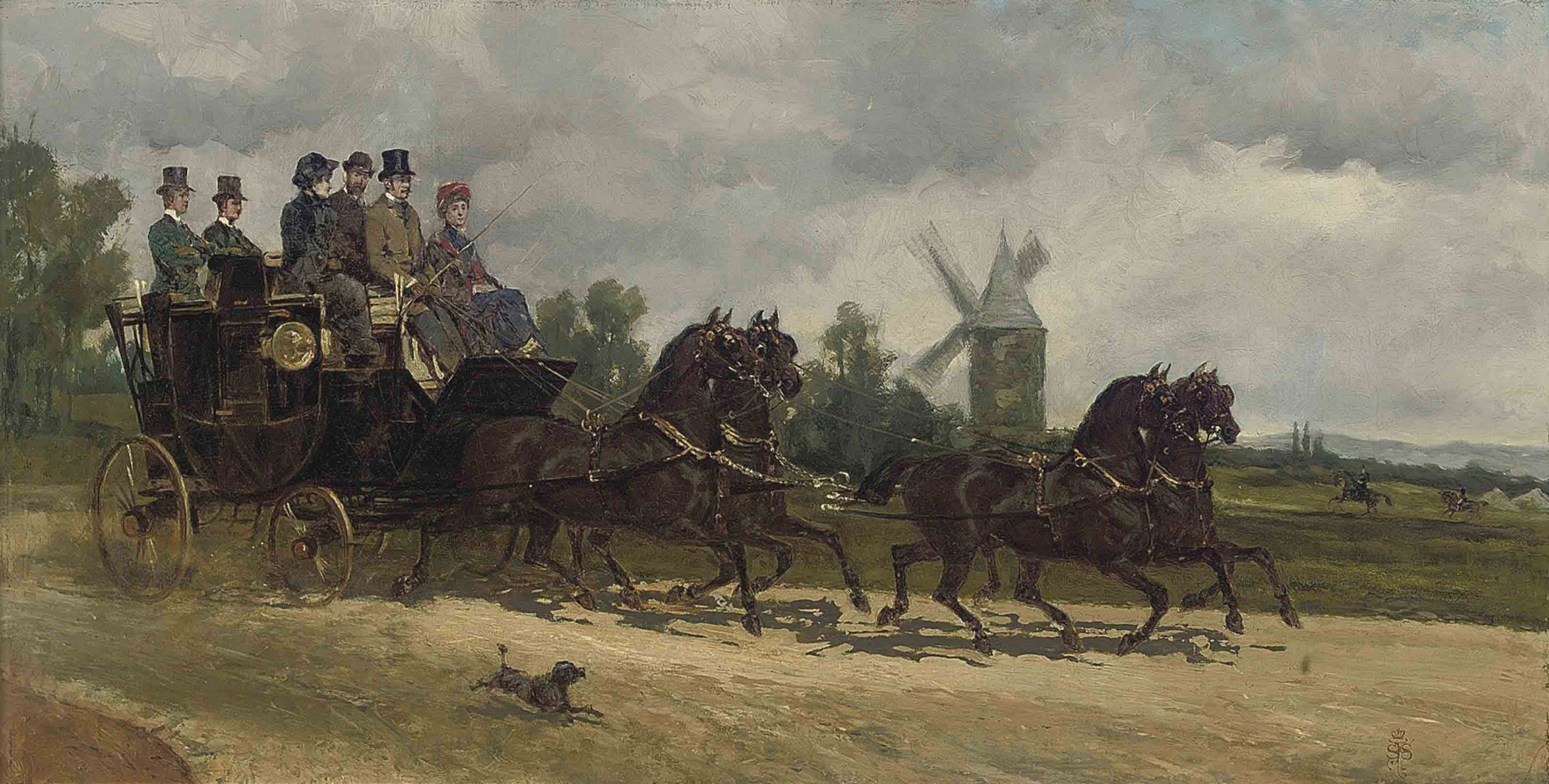 Alfred Stevens — Уезжаю в город