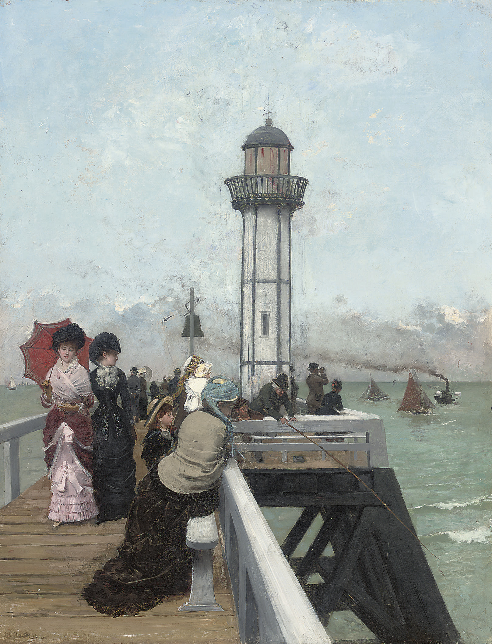 Alfred Stevens — Маяк в Онфлере