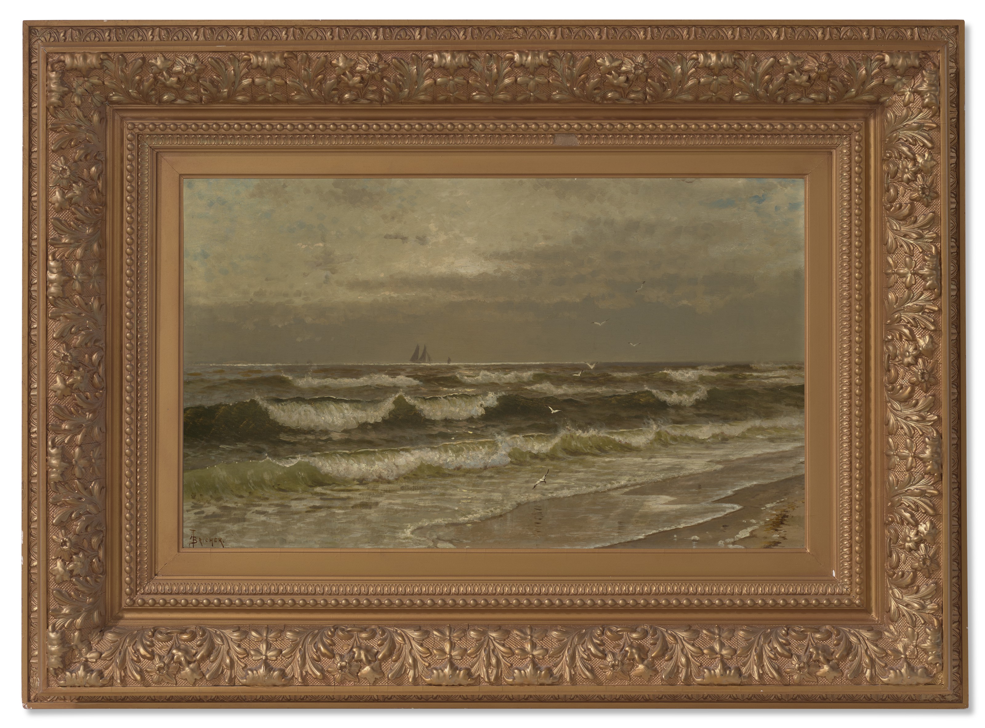 Alfred Thompson Bricher — На пляже Бригантина, изображение 2