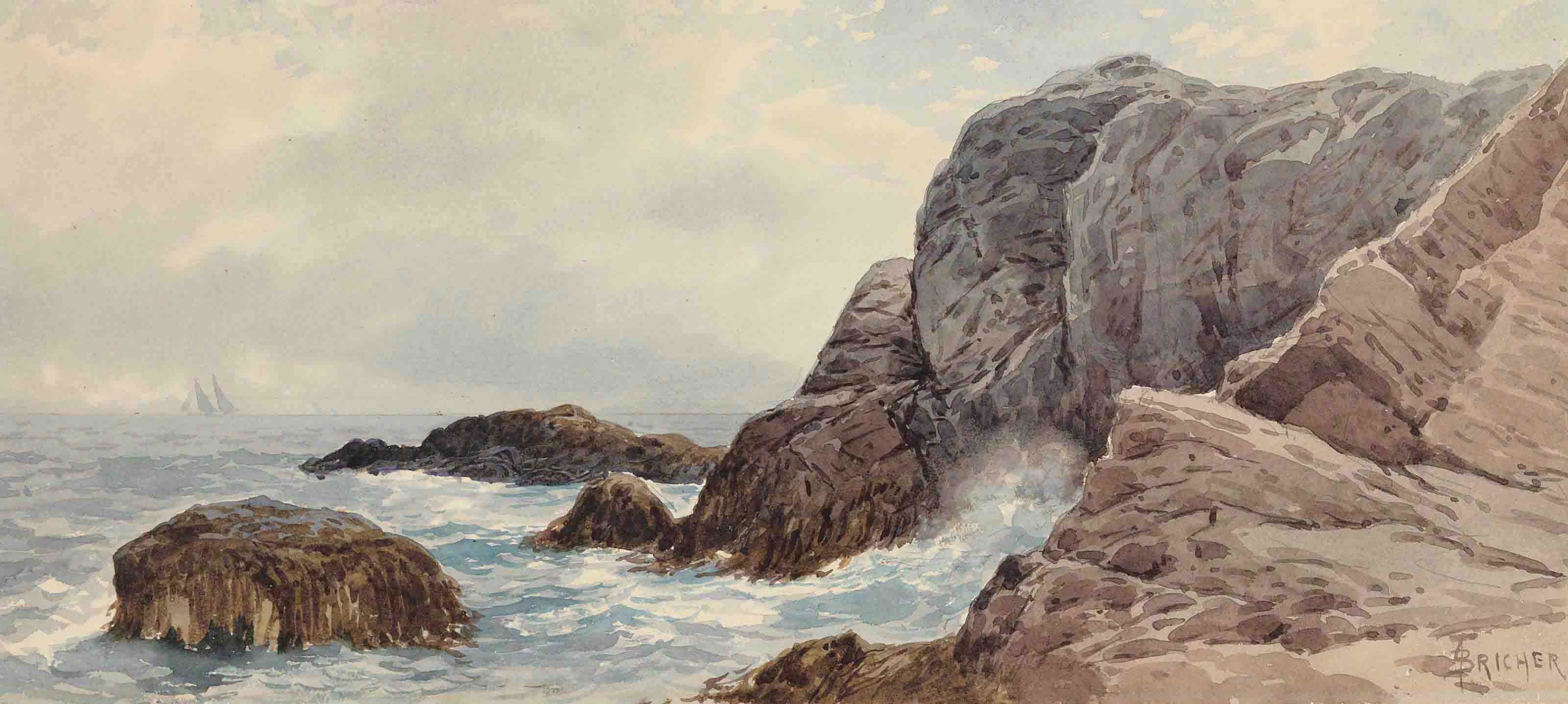 Alfred Thompson Bricher — Каменистый пляж