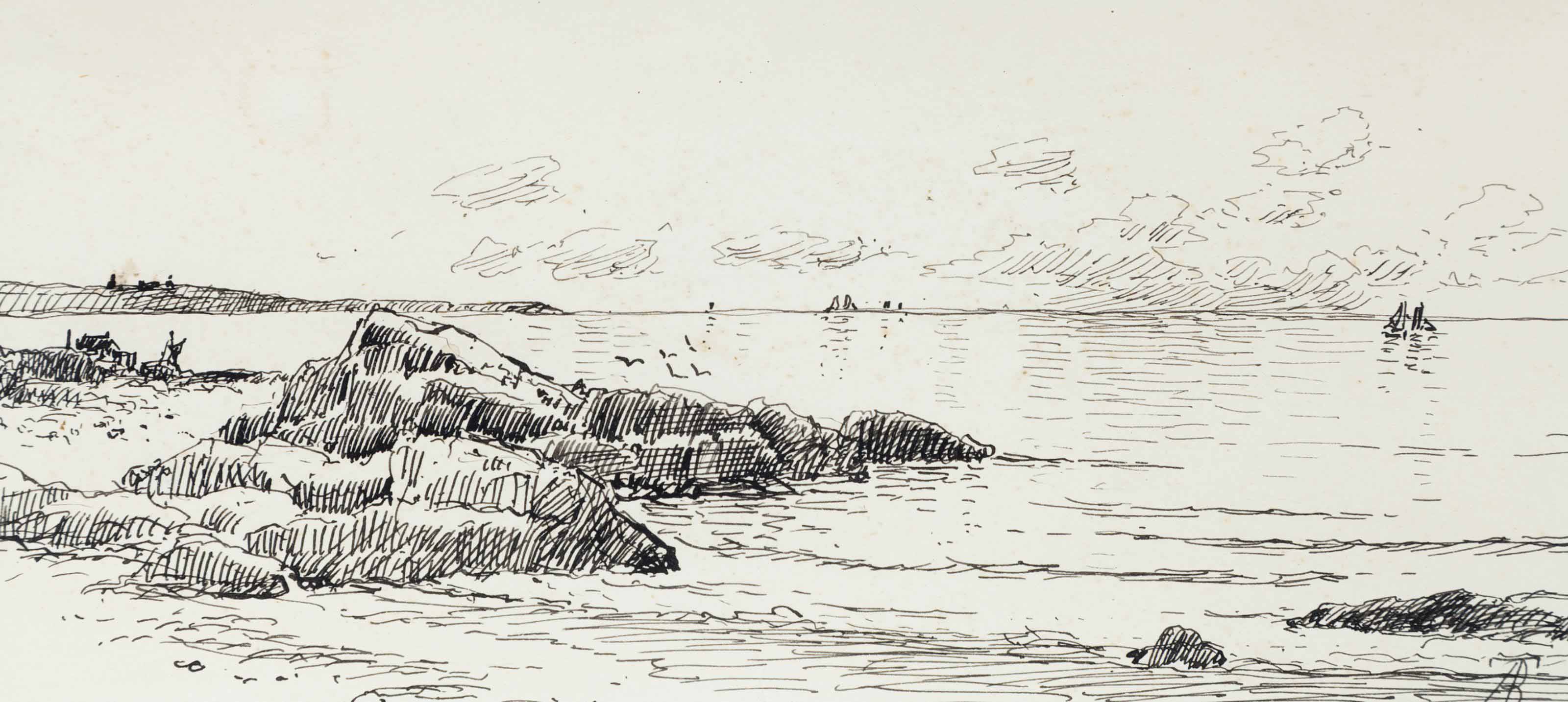 Alfred Thompson Bricher — Саг-Харбор, Нью-Йорк - Шелтер-Айленд