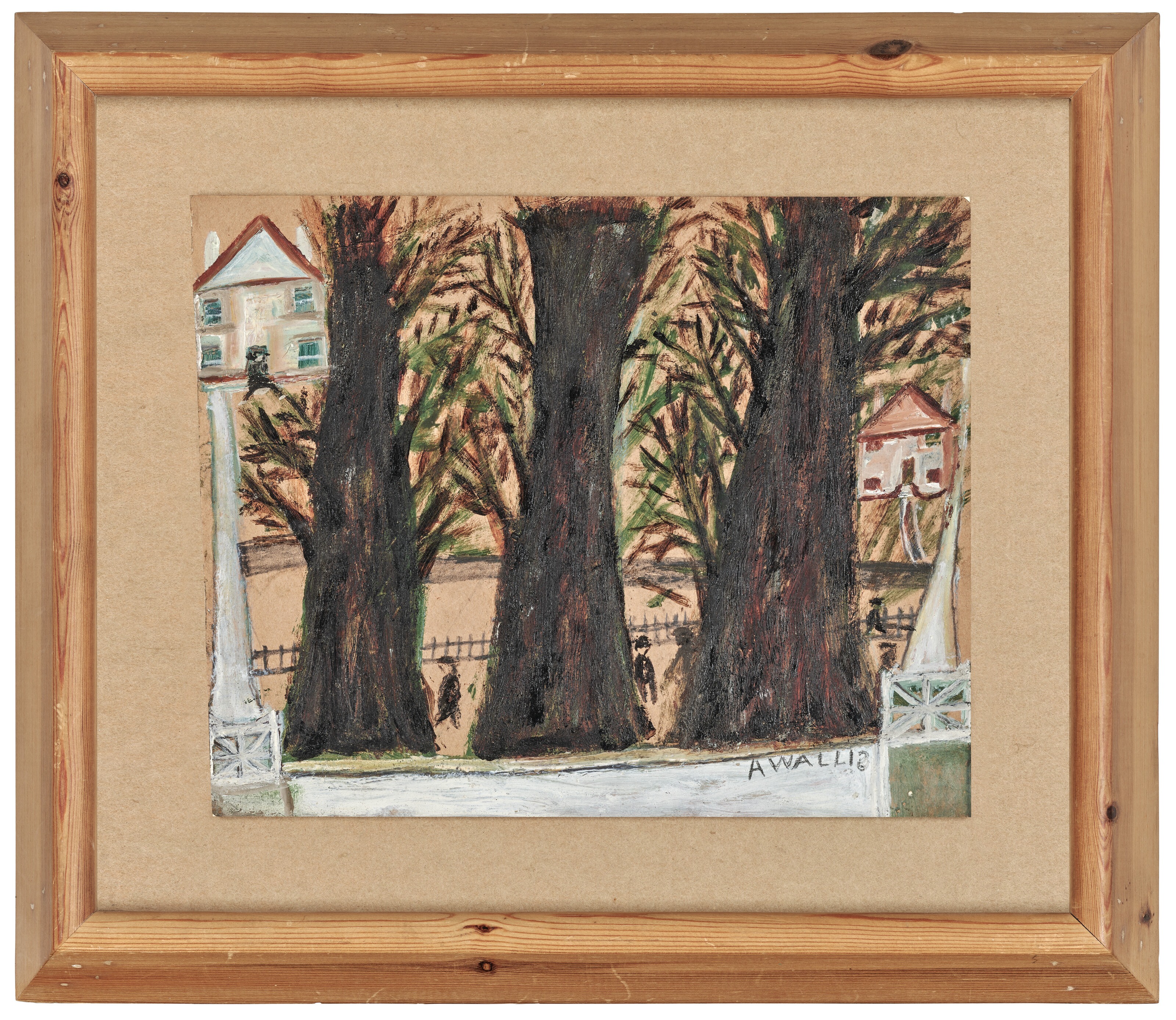 Alfred Wallis — Три дерева и дома, изображение 2