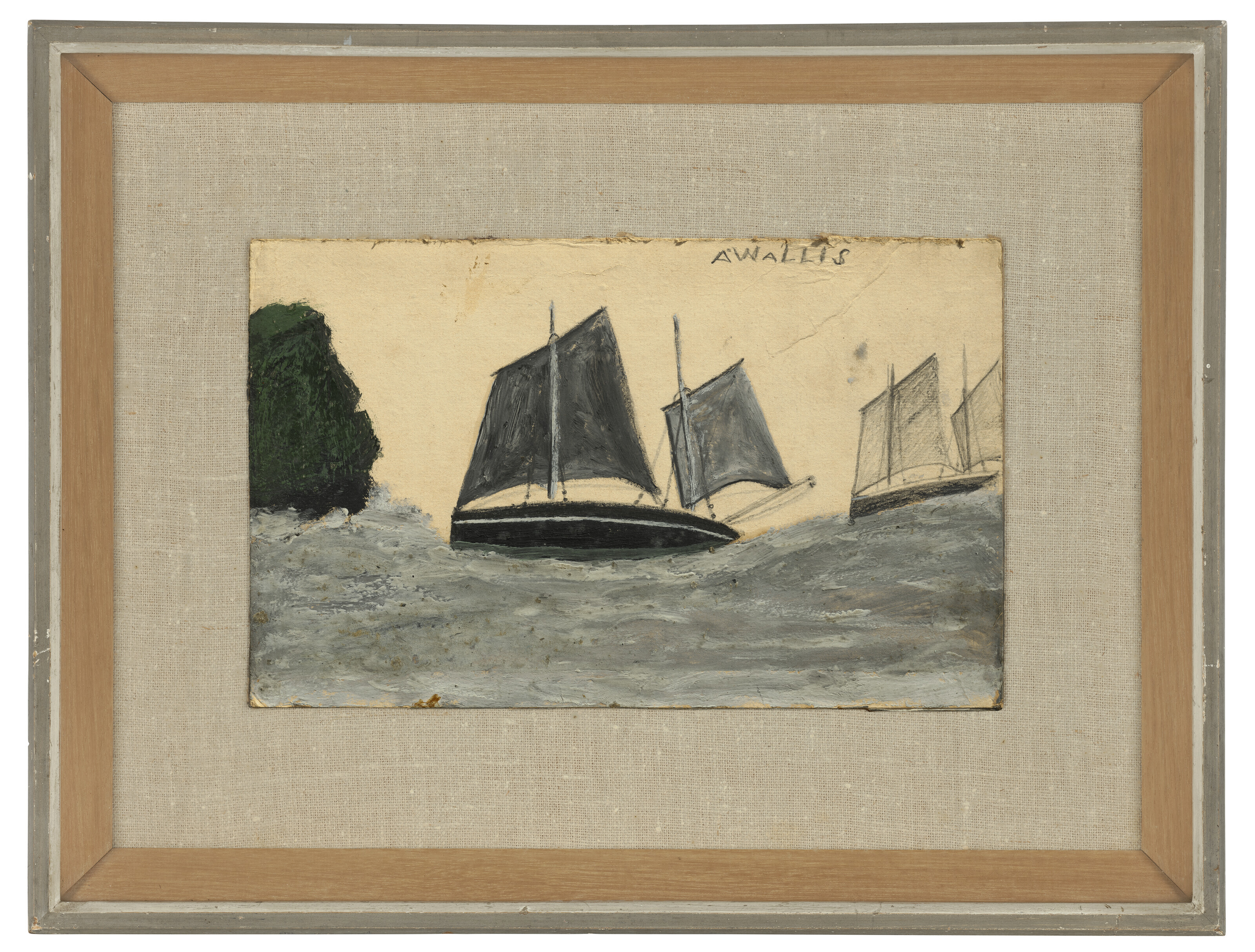 Alfred Wallis — Два буксира у мыса, изображение 2