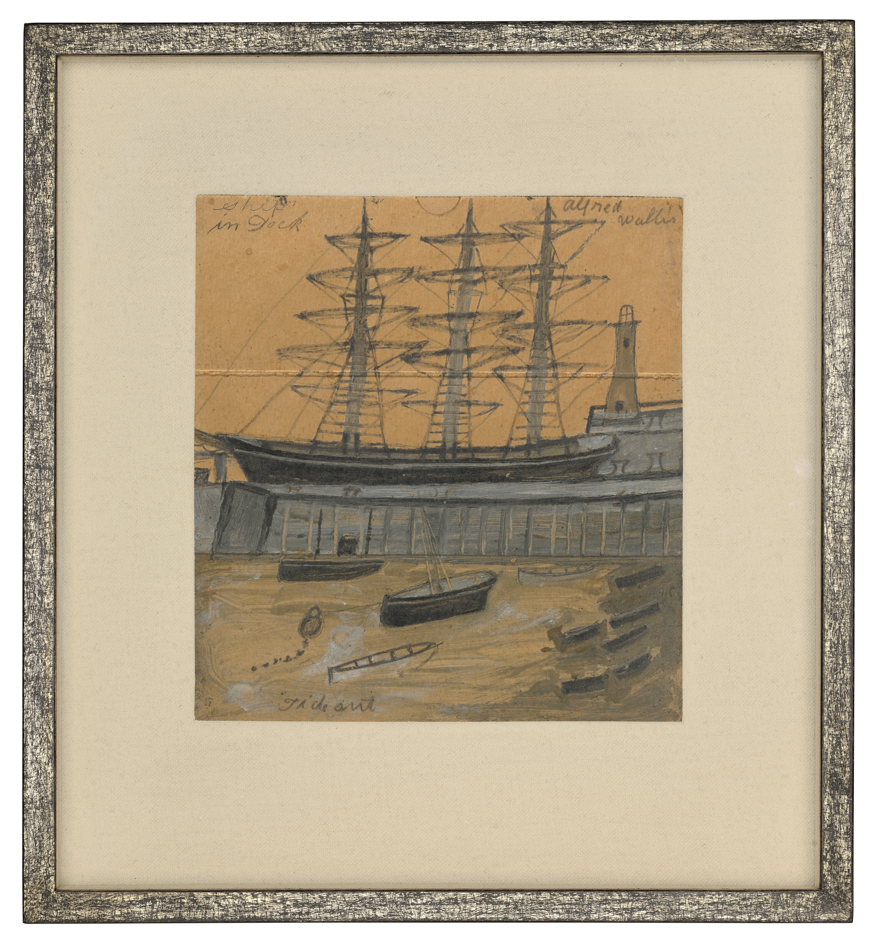 Alfred Wallis — Корабль в доке, изображение 2