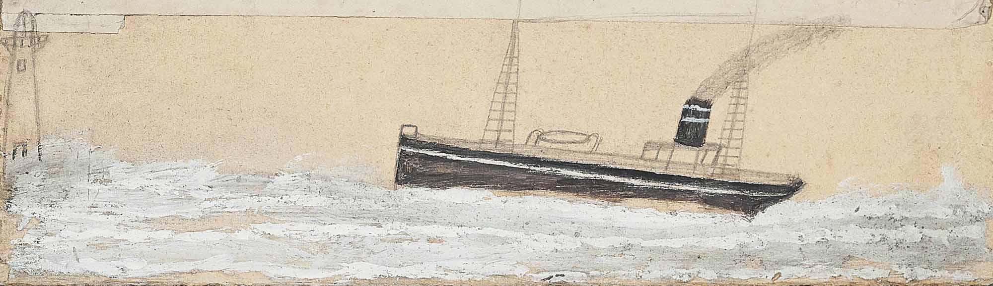 Alfred Wallis — Пароход и маяк