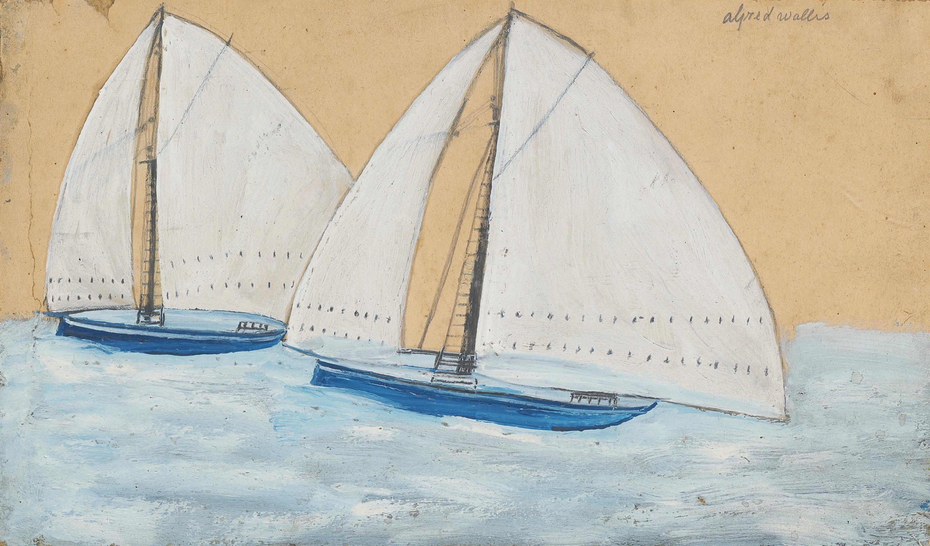 Alfred Wallis — Две парусные лодки