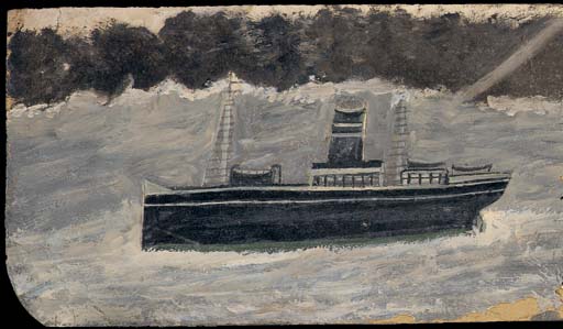 Alfred Wallis — Паровой катер вдоль побережья