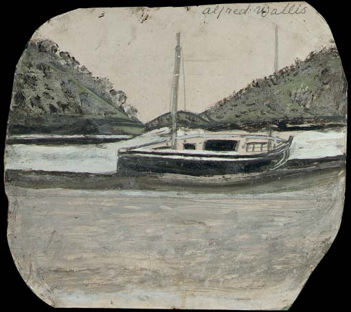 Alfred Wallis — Парусная лодка между мысами