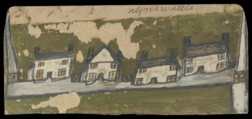 Alfred Wallis — Ряд из четырех коттеджей