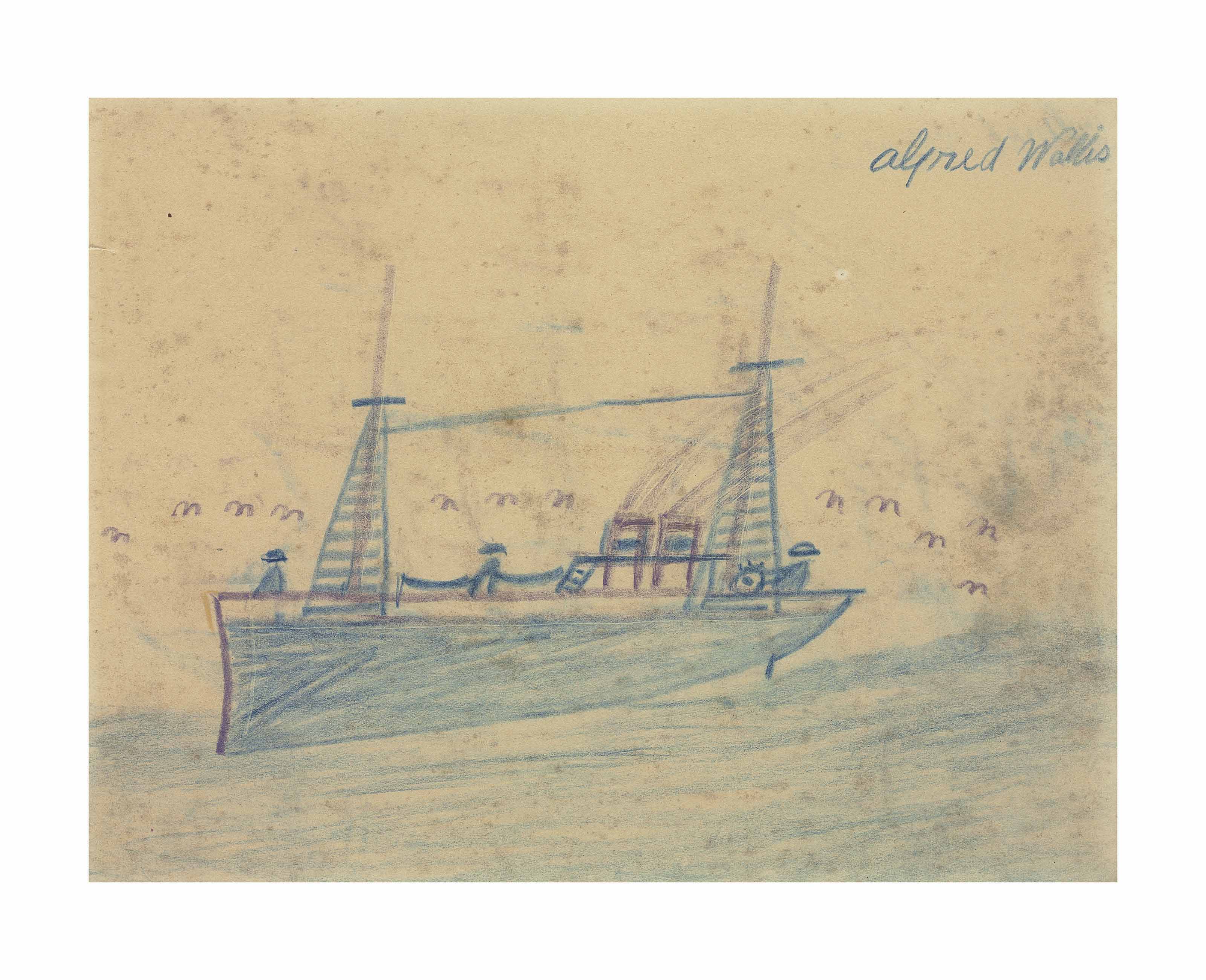 Alfred Wallis — Рыбацкие лодки (спереди; сзади)
