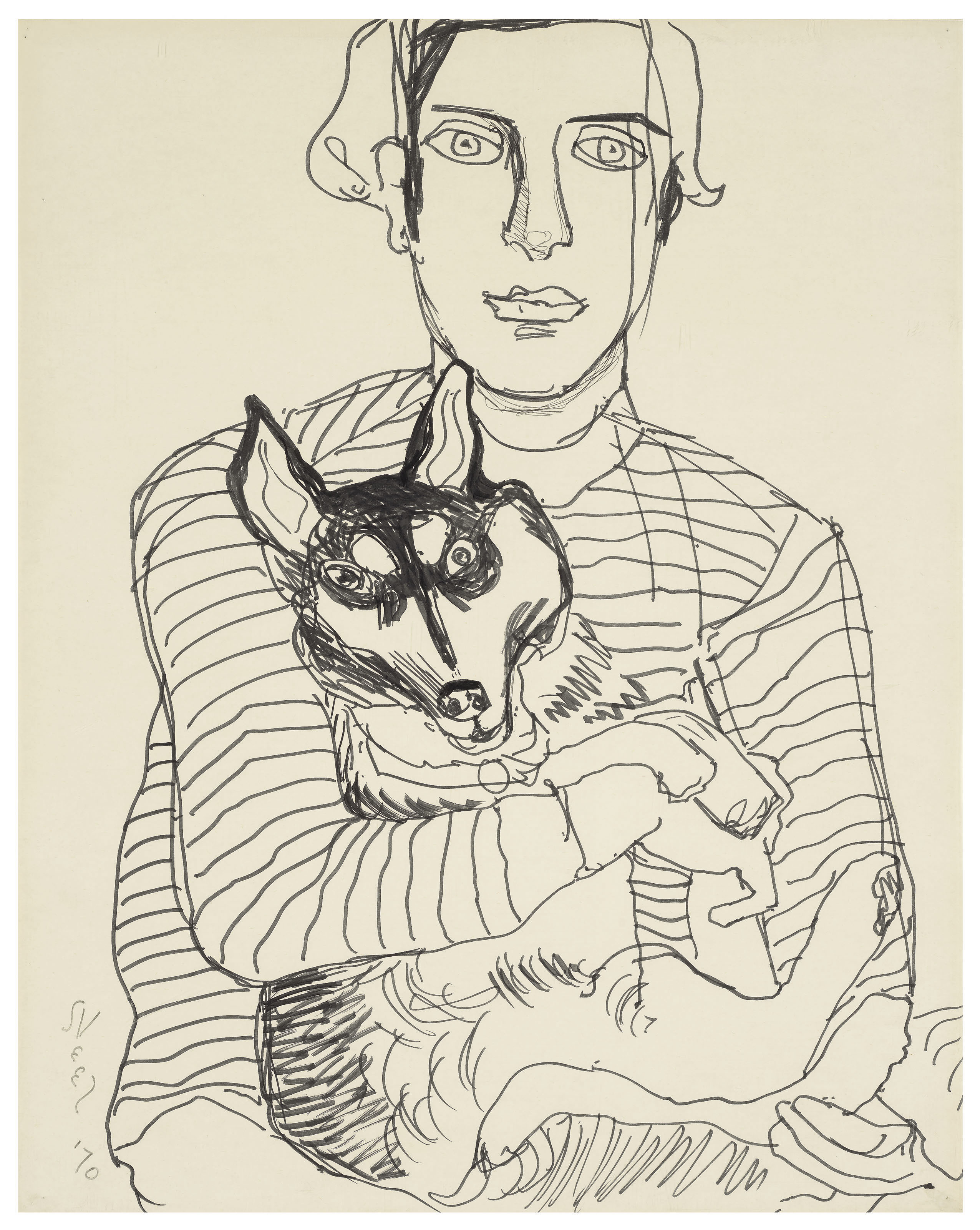 Alice Neel — Хартли и Лушка