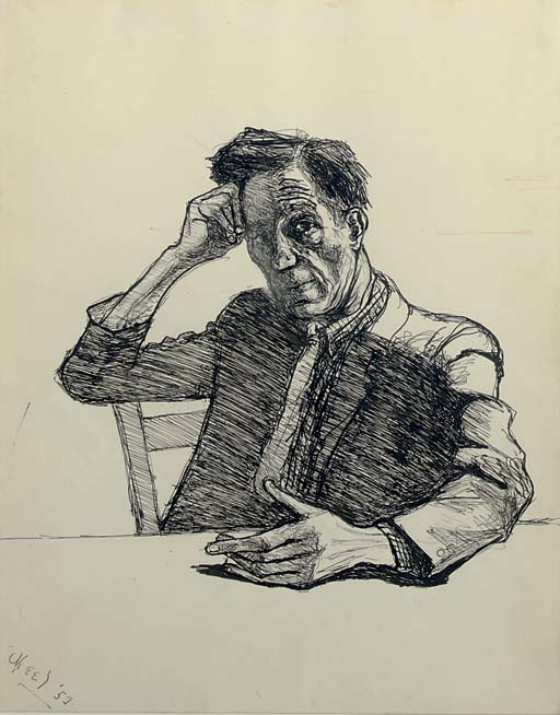Alice Neel — Без названия (портрет валлийского поэта Сида Готтклиффа)