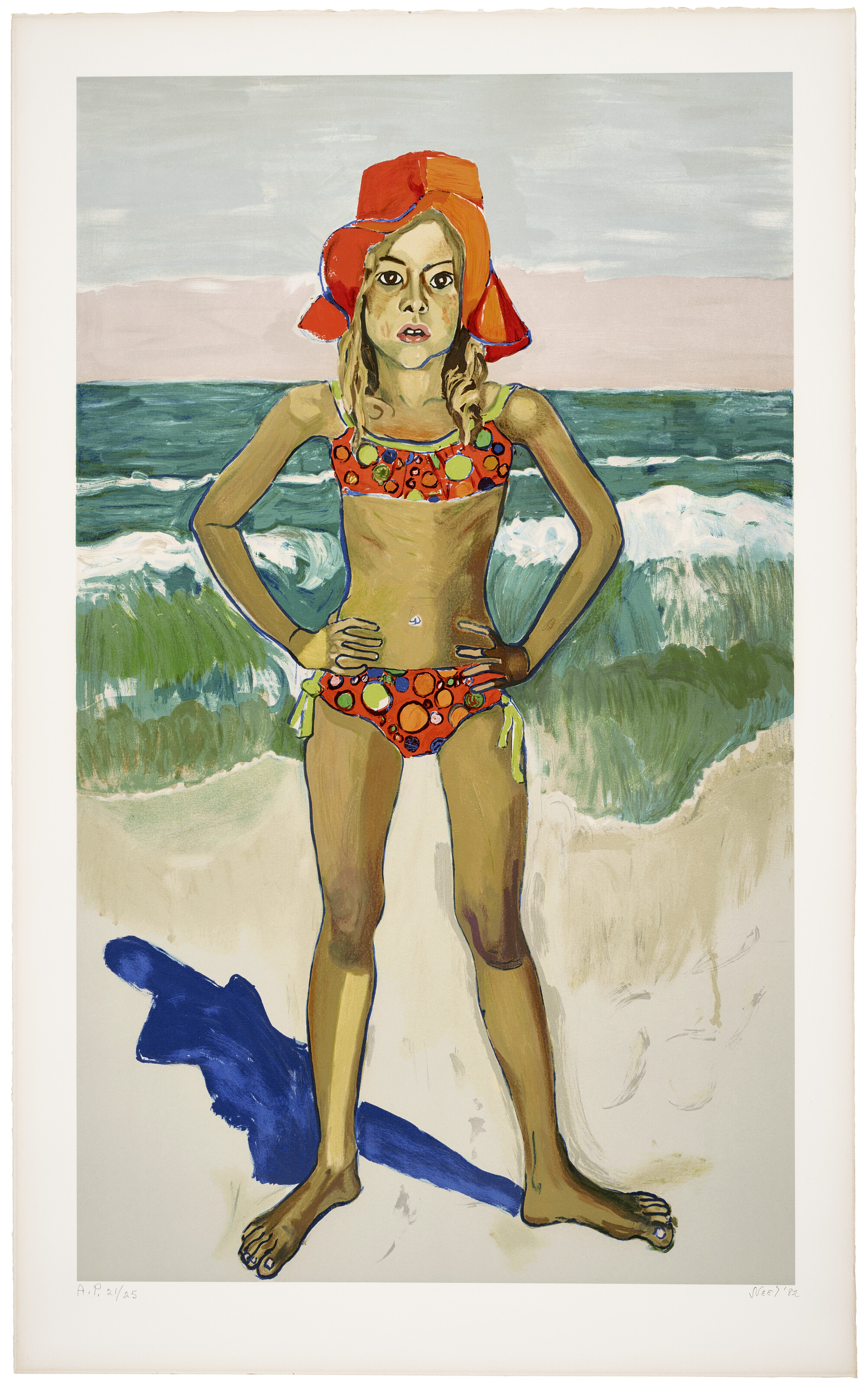 Alice Neel — Оливия и Красная шляпа