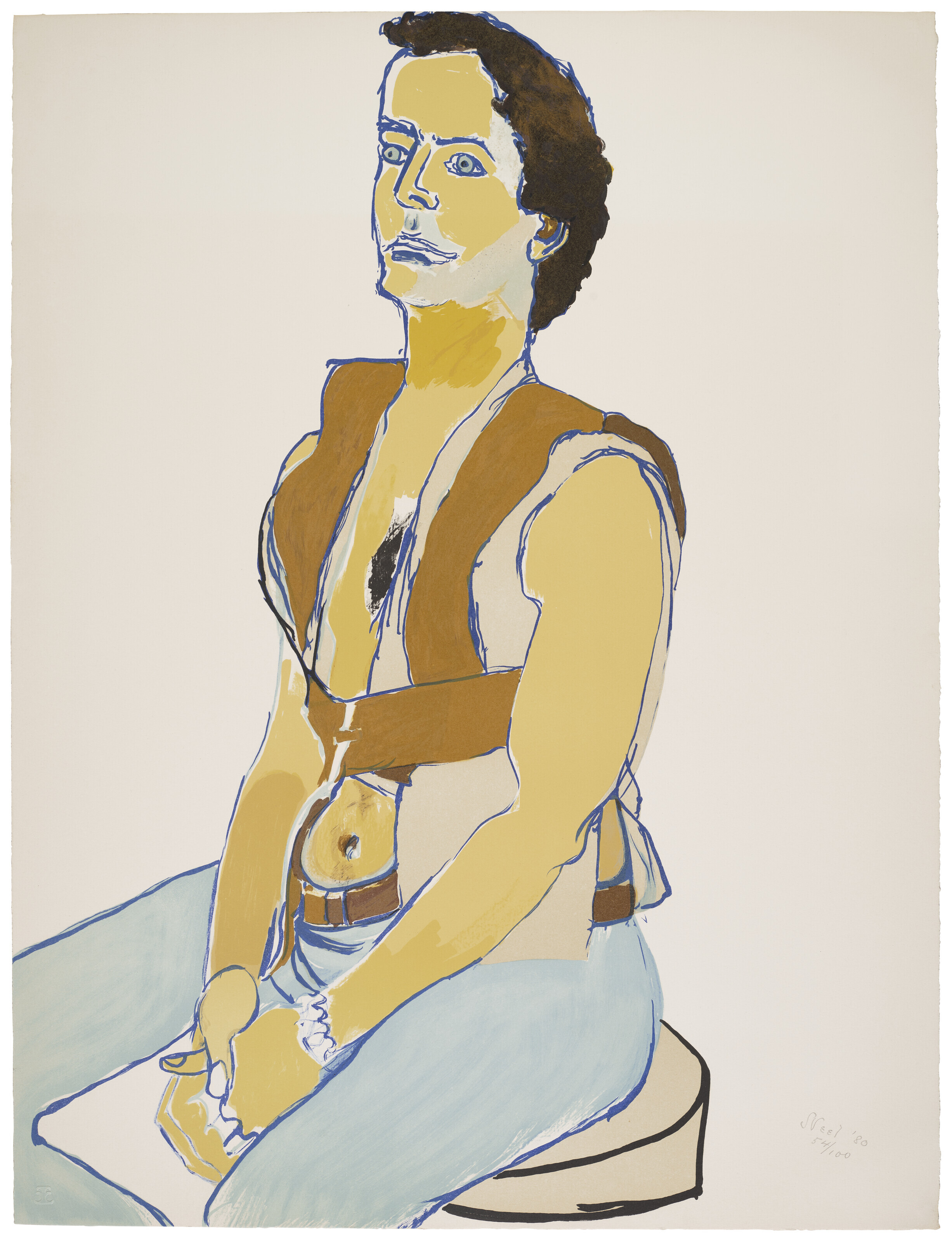 Alice Neel — Мужчина в упряжи