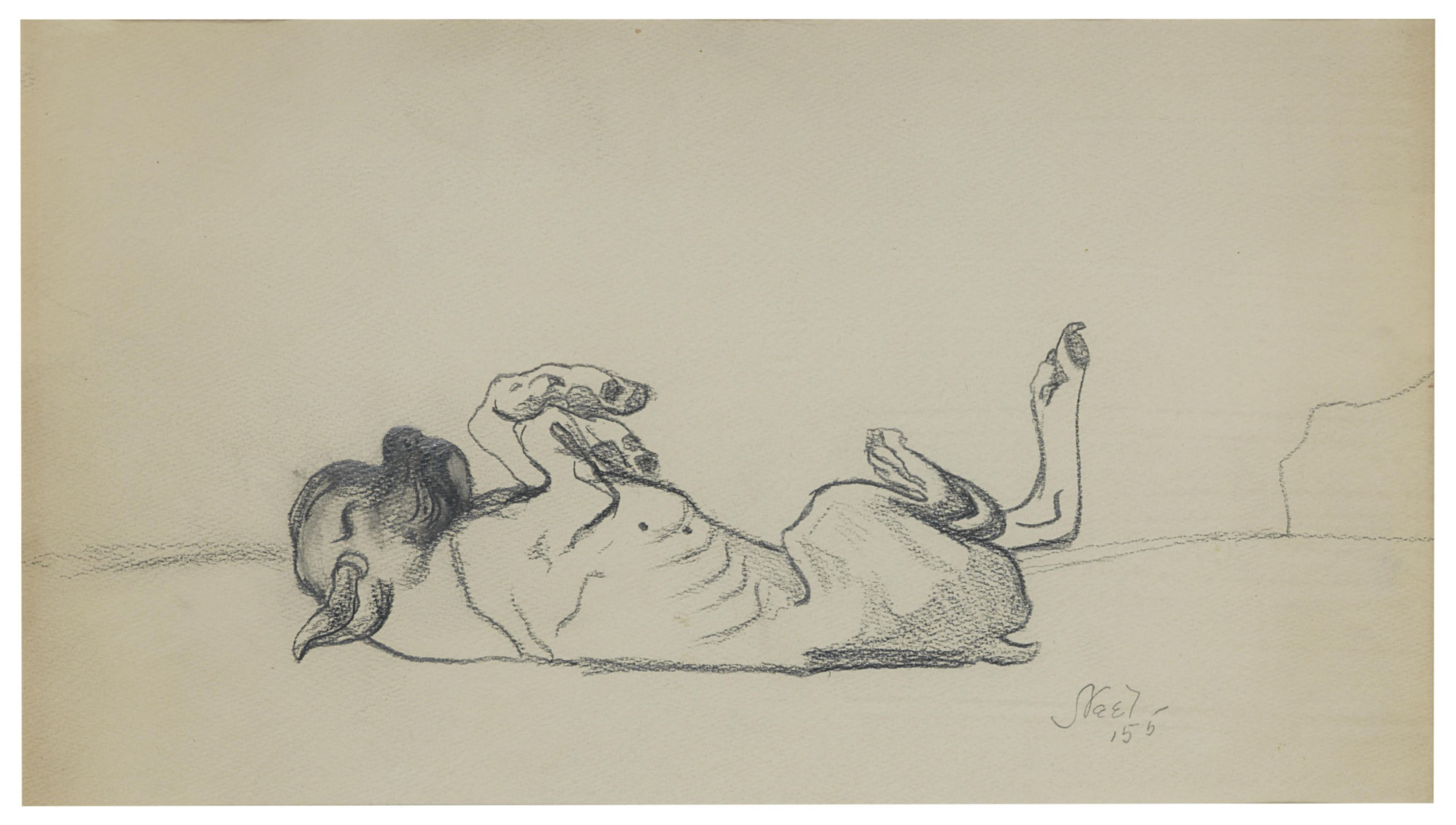 Alice Neel — Без названия (Собака)