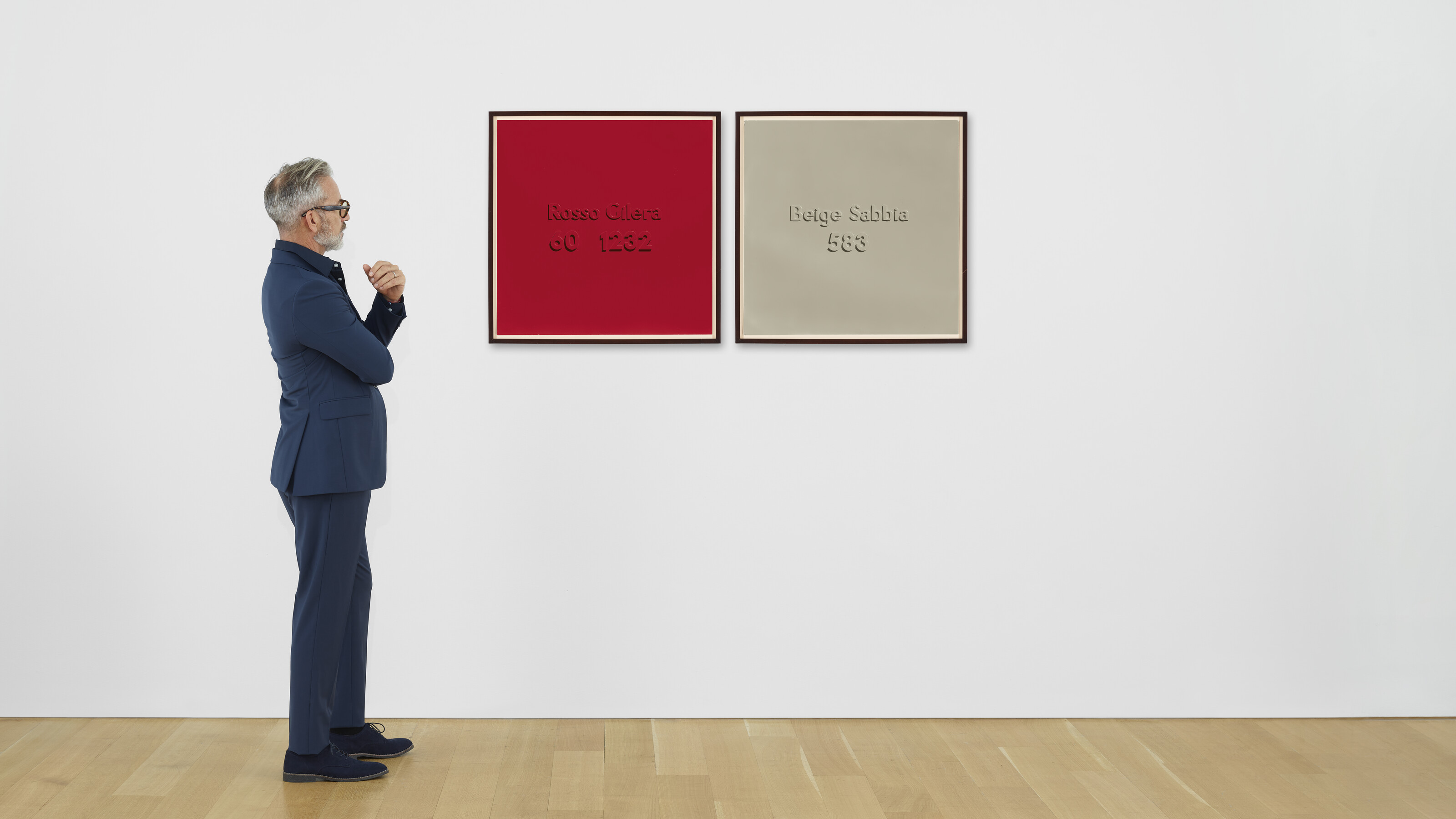 Alighiero Boetti — (i) Rosso Gilera 60 1232 (ii) Бежевый Sabbia 583, изображение 3
