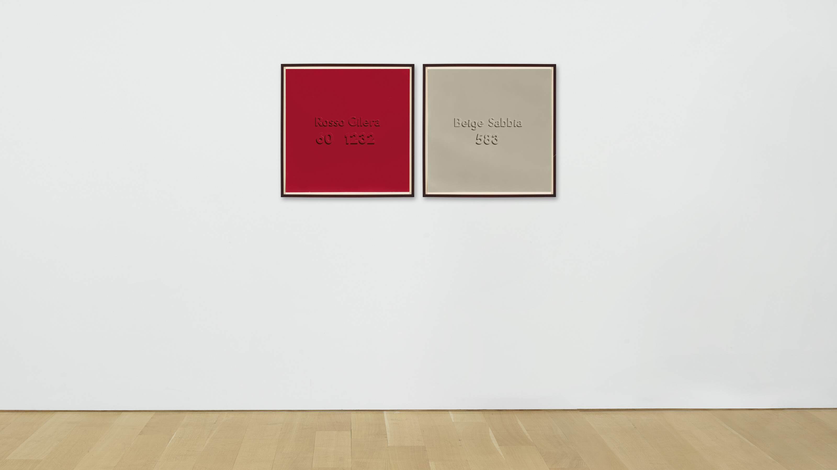 Alighiero Boetti — (i) Rosso Gilera 60 1232 (ii) Бежевый Sabbia 583, изображение 4