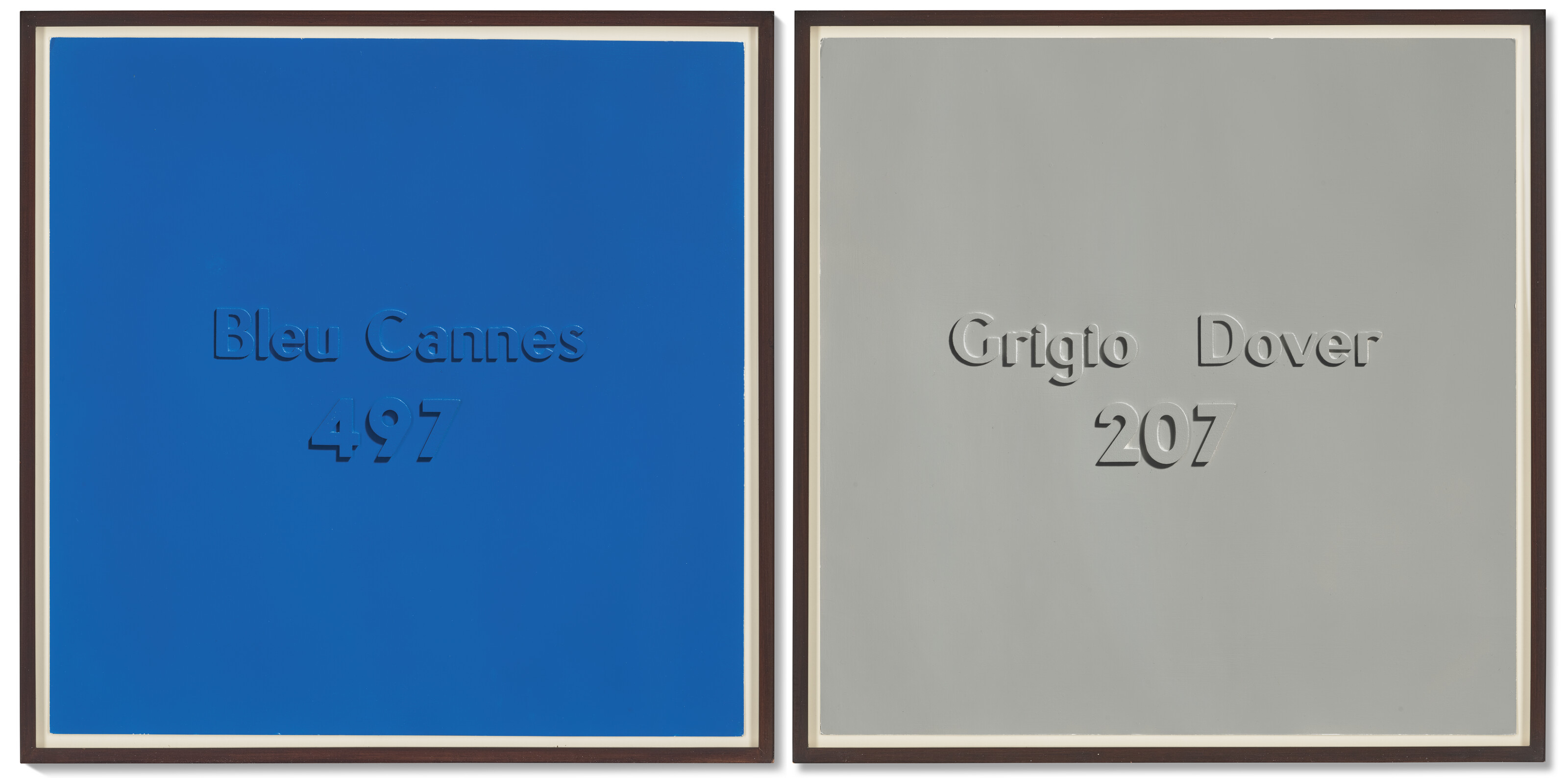 Alighiero Boetti — (i) Bleu Cannes 497, (ii) Grigio Dover 207, изображение 2