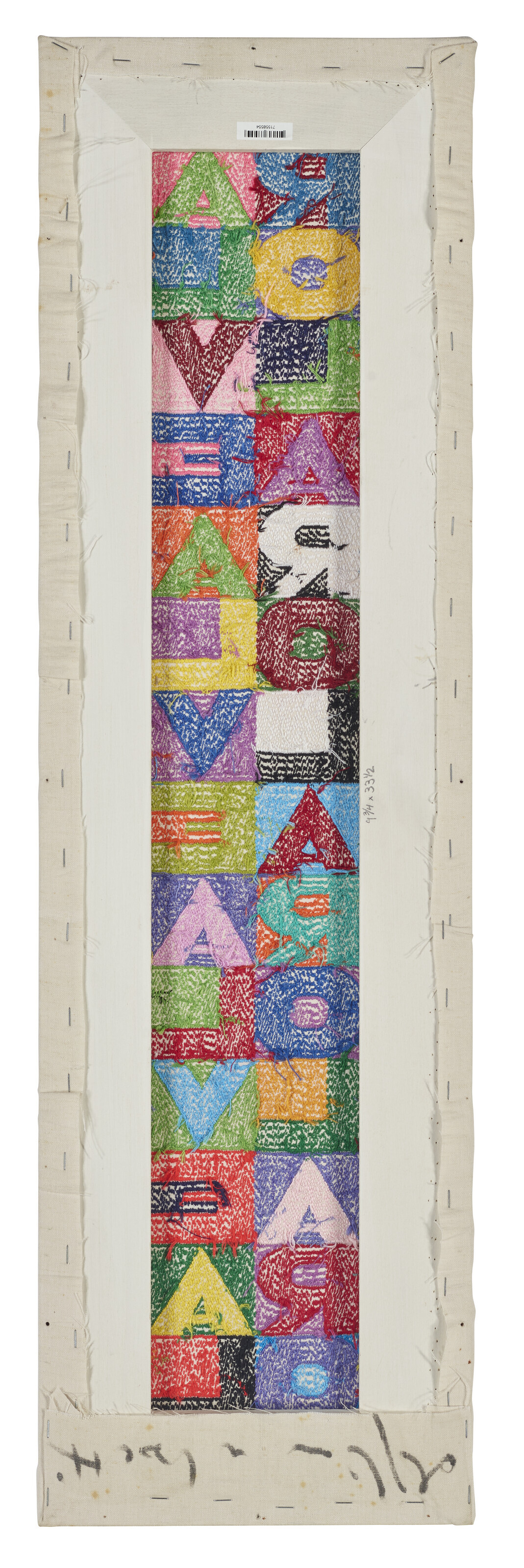 Alighiero Boetti — Без права досрочного освобождения, без права досрочного освобождения, без права досрочного освобождения, без права досрочного освобождения, 100 раз без права досрочного освобождения (слово на ветер, два слова на ветер, три слова на ветер, 100 слов на ветер), изображение 3